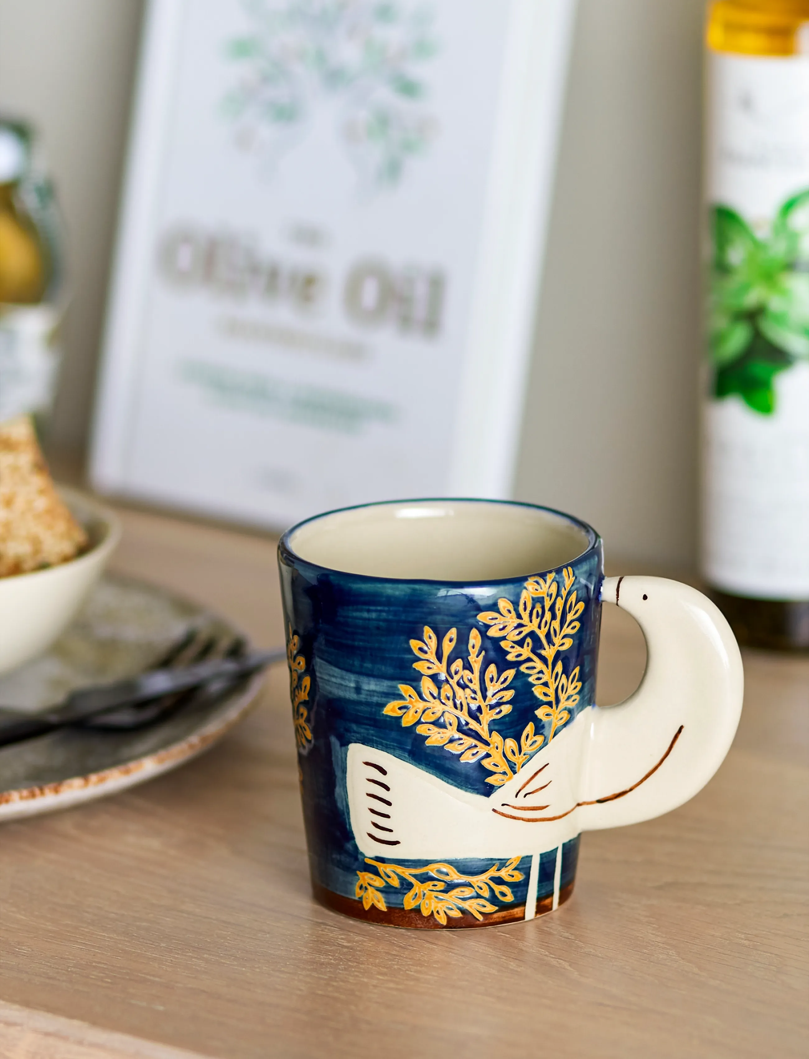 Bloomingville - Hezha Cup - kaffekopper - blue - 2