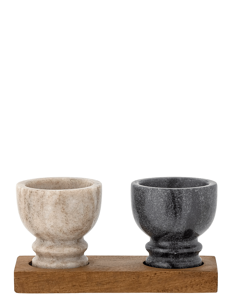 Bloomingville - Inesa Salt & Pepper Jar - soola ja pipra topsid - natural - 0