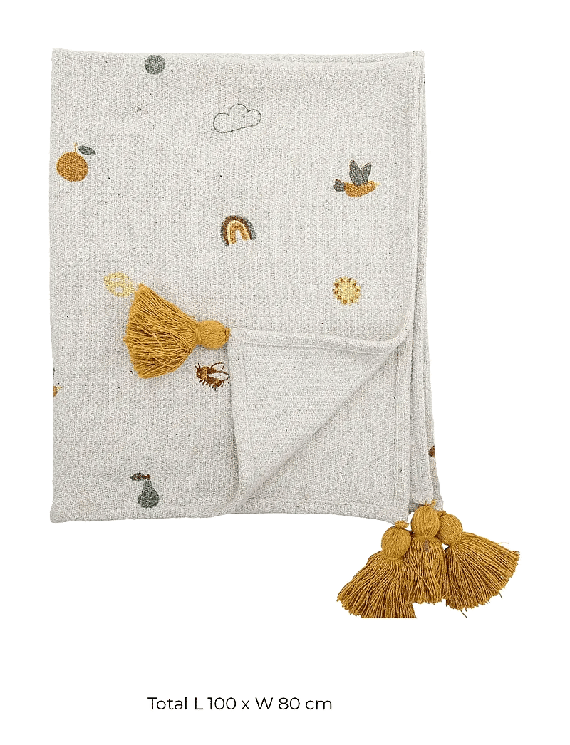 Bloomingville - Agnes Throw - die niedrigsten preise - nature - 2