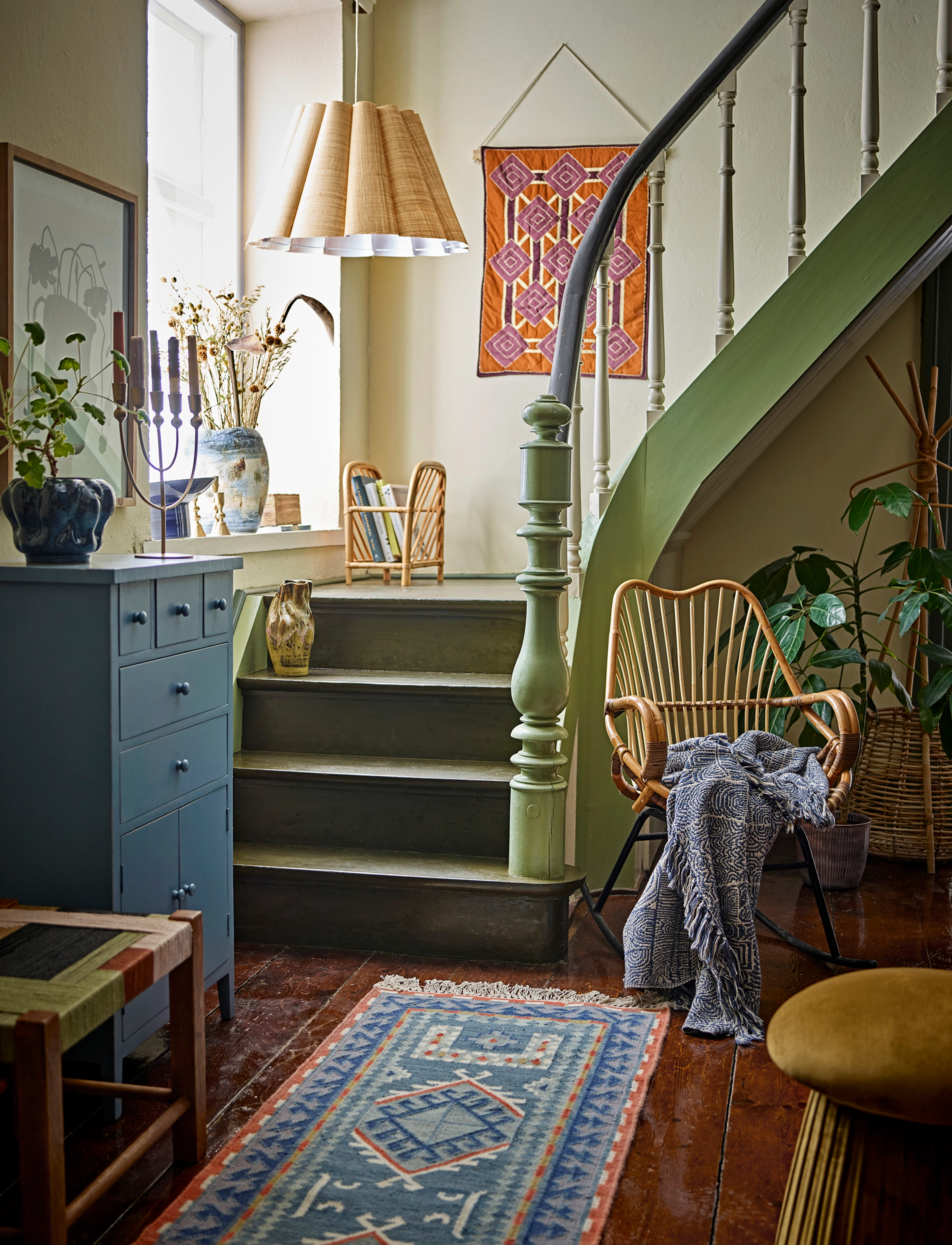 Bloomingville Bresso Throw, 130X160 cm, Cushions & Blankets, Blau - Blankets Throws, Homeware