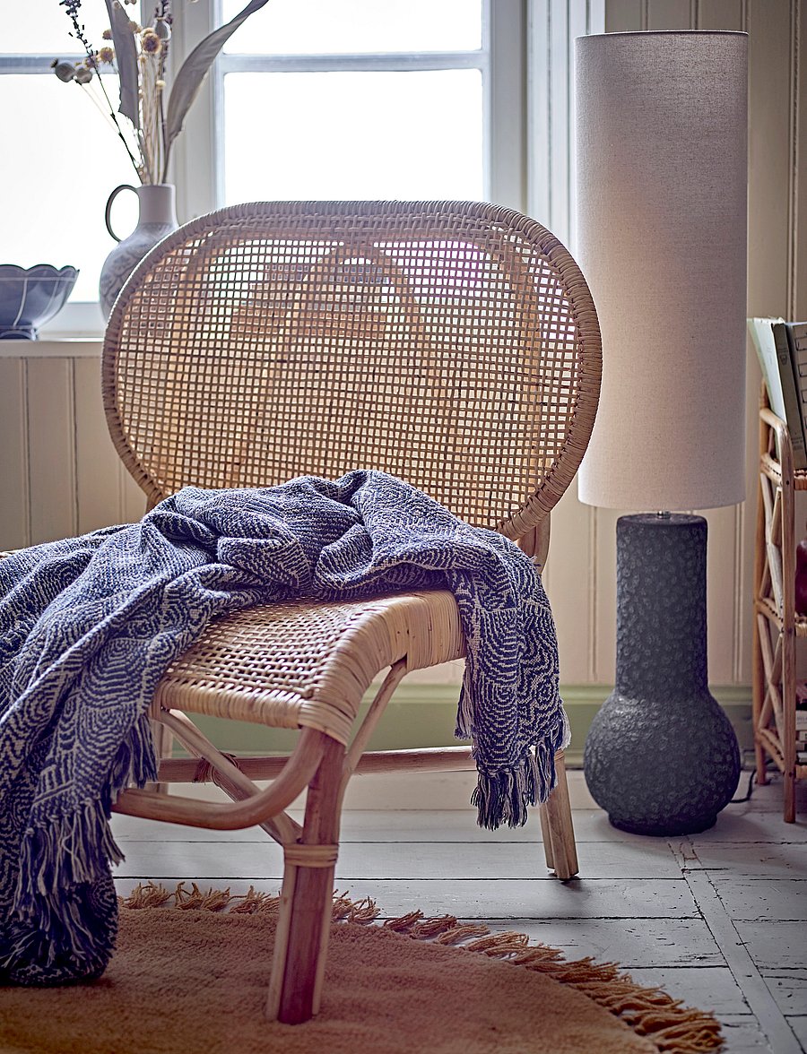 Bloomingville - Bresso Throw - die niedrigsten preise - blue - 3