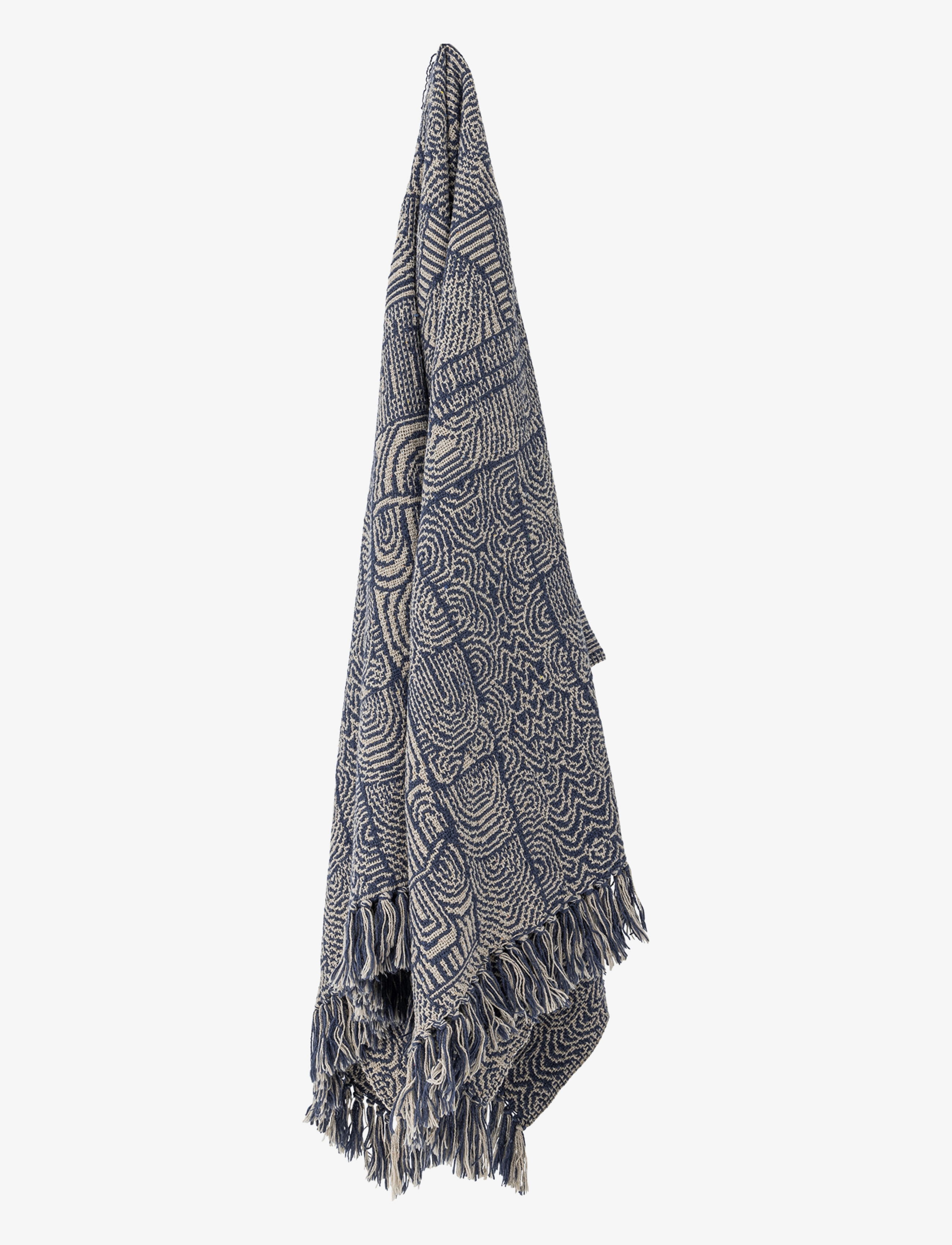 Bloomingville - Bresso Throw - najniższe ceny - blue - 1
