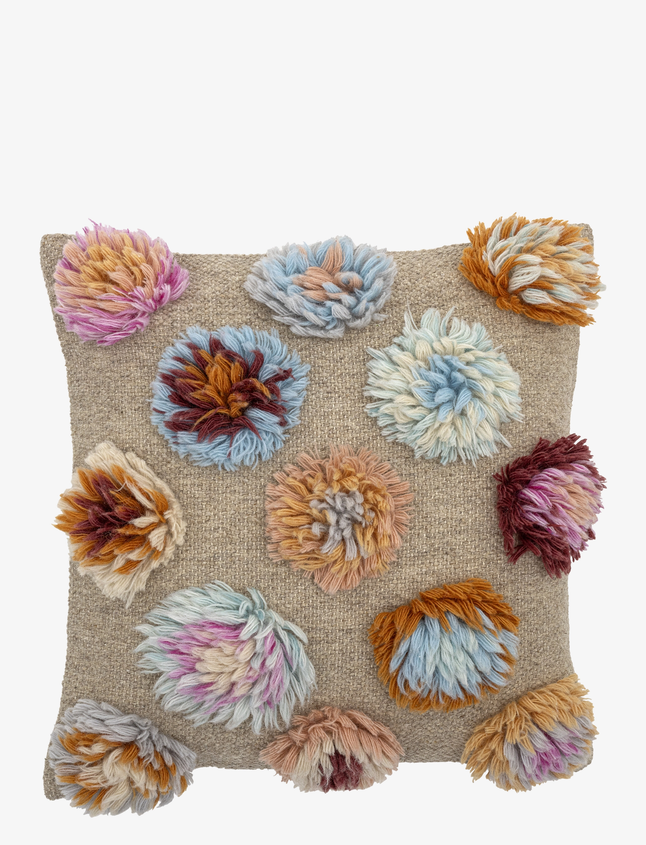 Bloomingville Somma Cushion, Pudder, Multi/mønstret, Str: 50X50CM