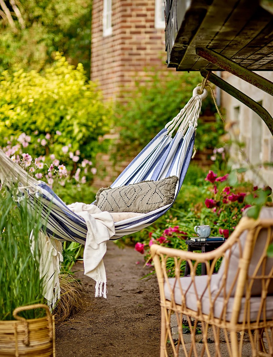 Bloomingville - Remo Hammock - mööbel - blue - 0