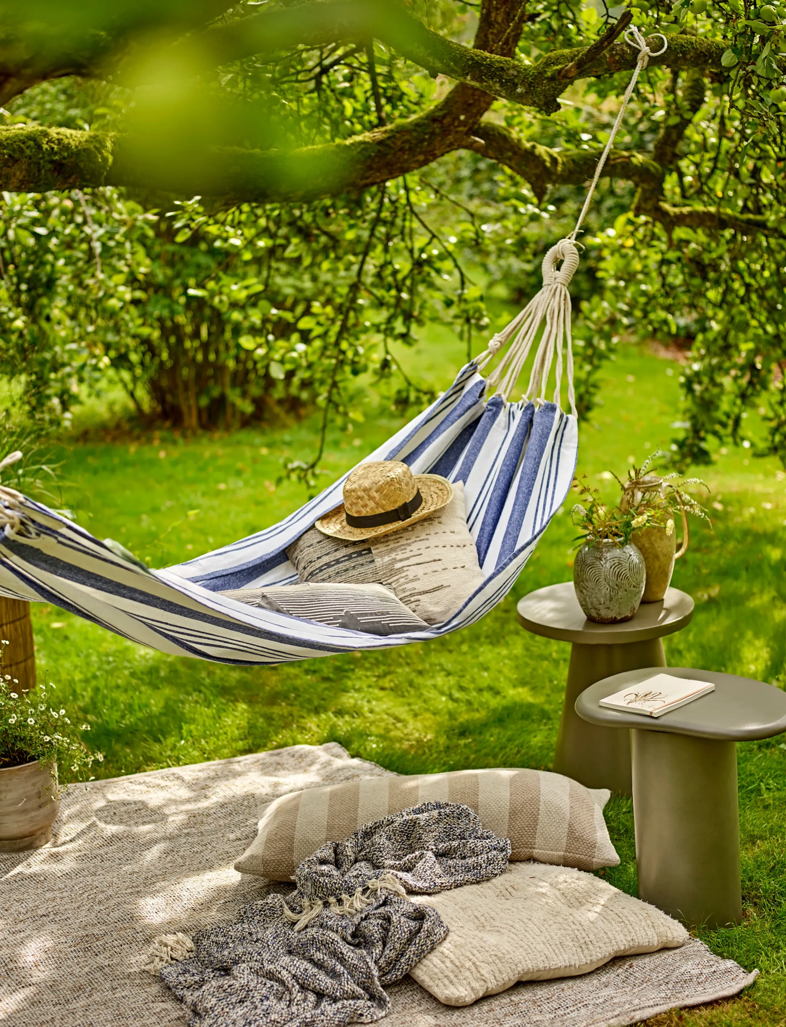Bloomingville - Remo Hammock - furniture - blue - 2