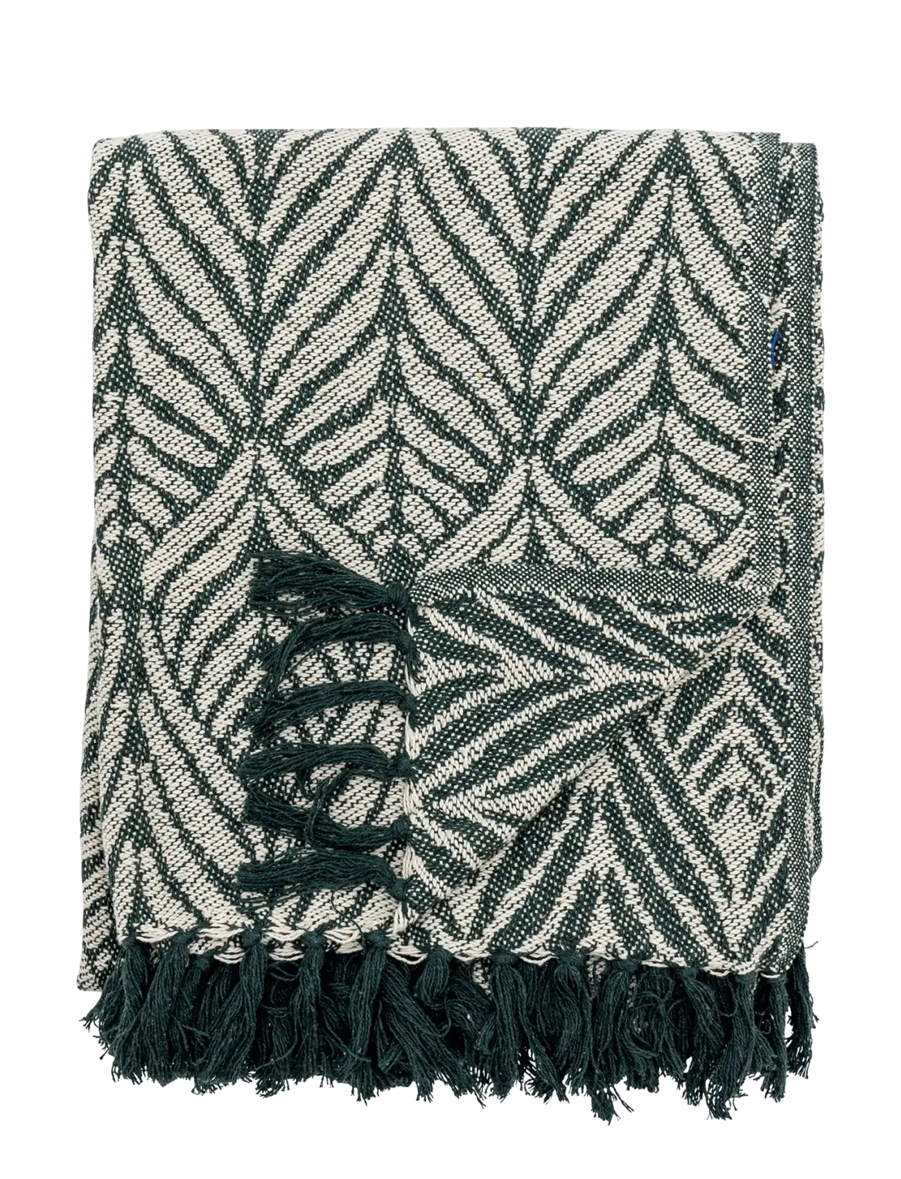 Bloomingville Ugento Throw, Tæppe og plaid, Grøn, Str: 160X130CM