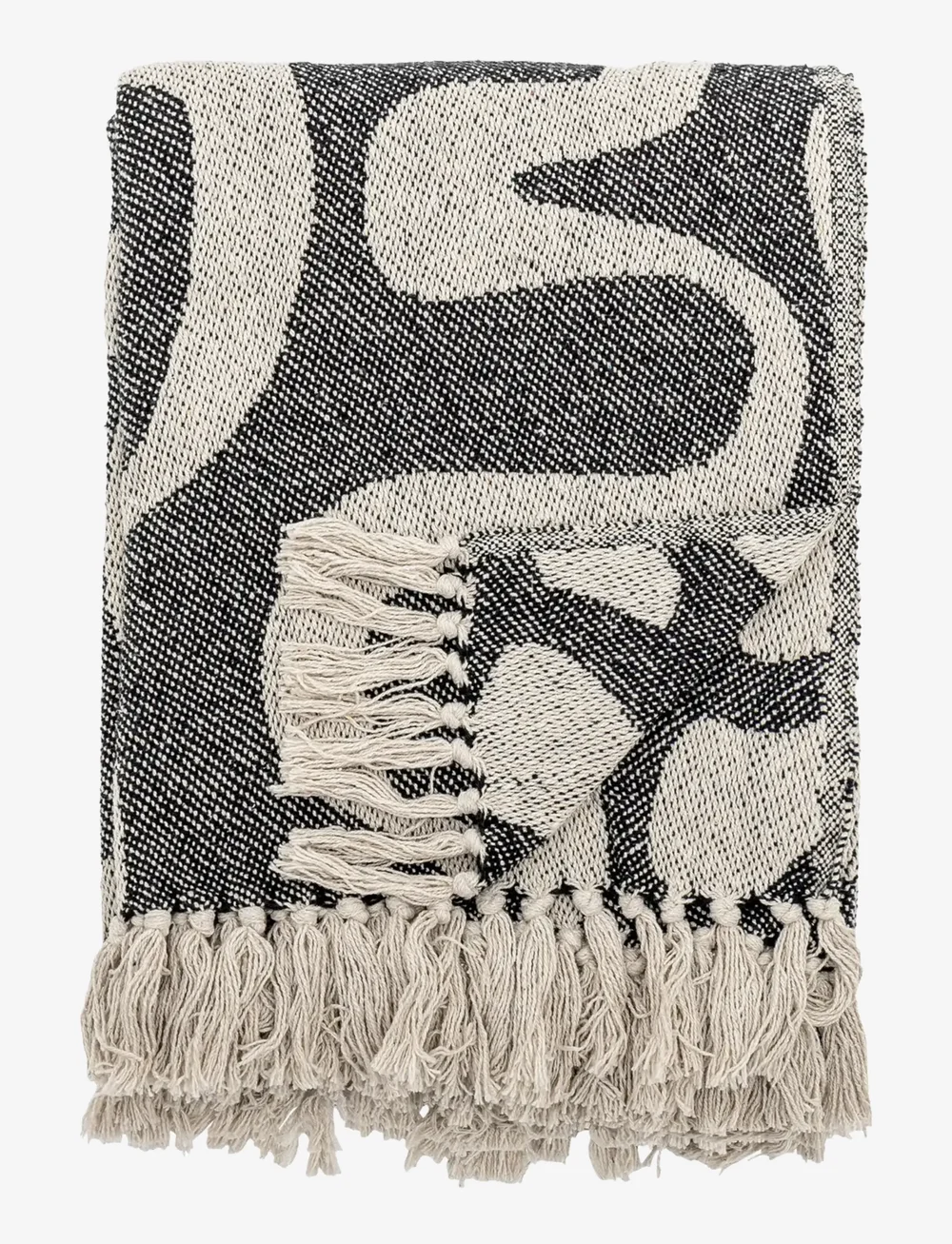 Bloomingville - Salobre Throw - decken - black - 0