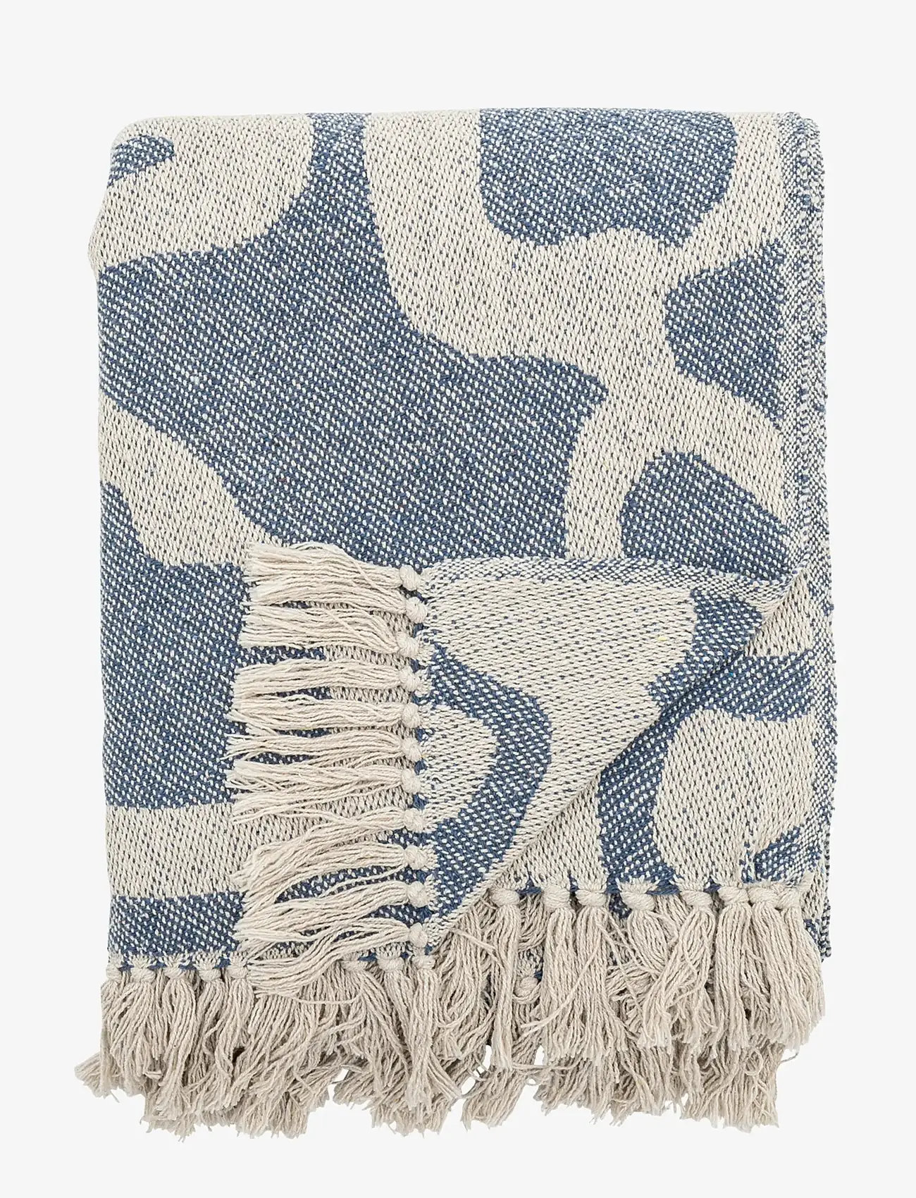Bloomingville - Salobre Throw - decken - blue - 0