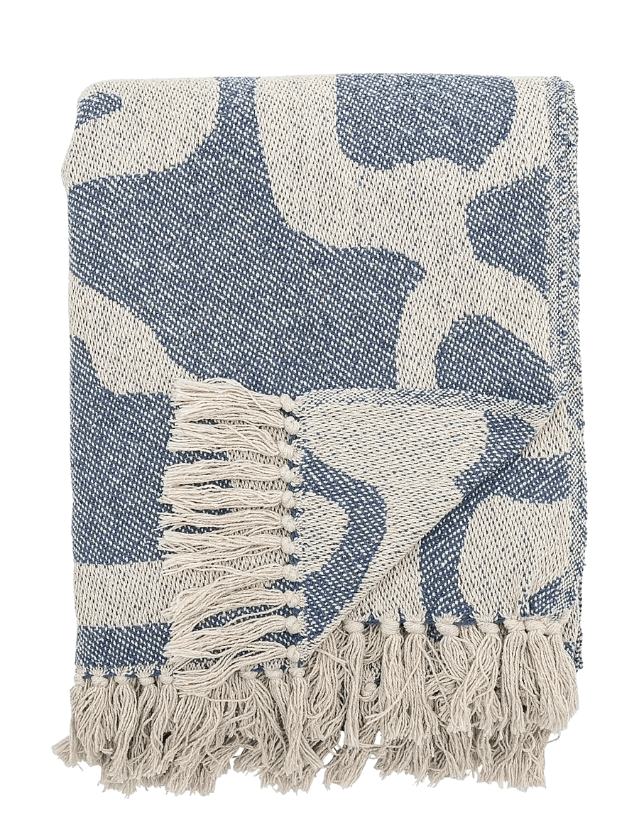 Bloomingville - Salobre Throw - die niedrigsten preise - blue - 0
