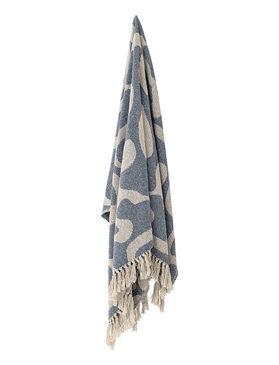 Bloomingville - Salobre Throw - die niedrigsten preise - blue - 1