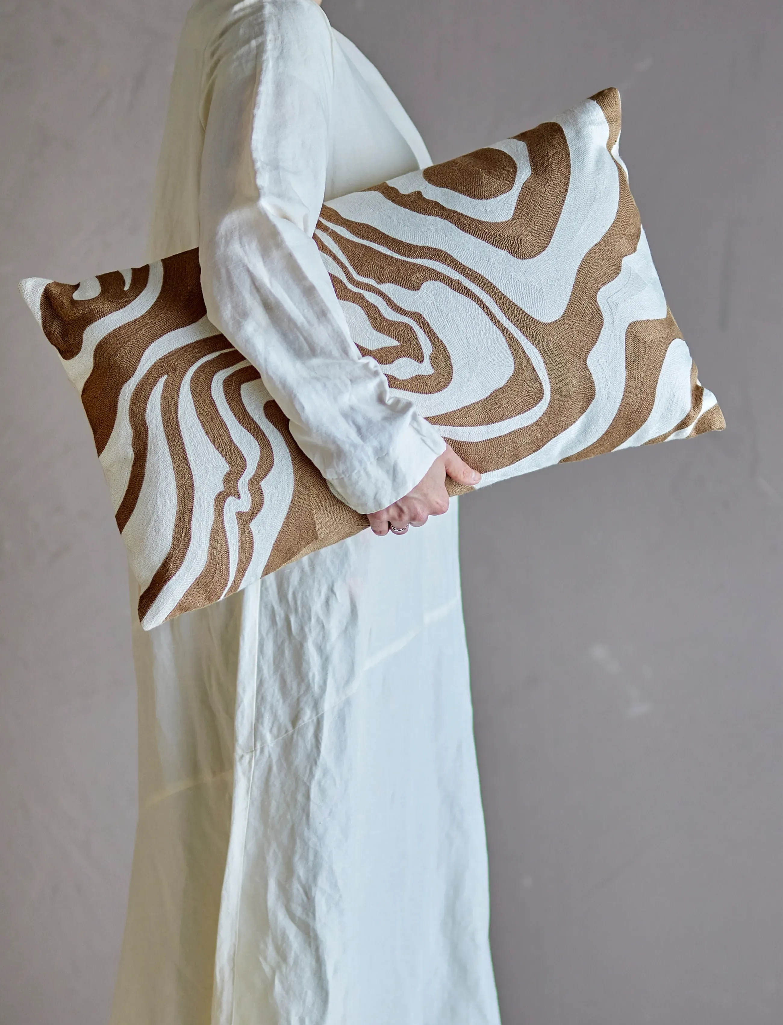 Bloomingville - Aba Cushion - beige - 2