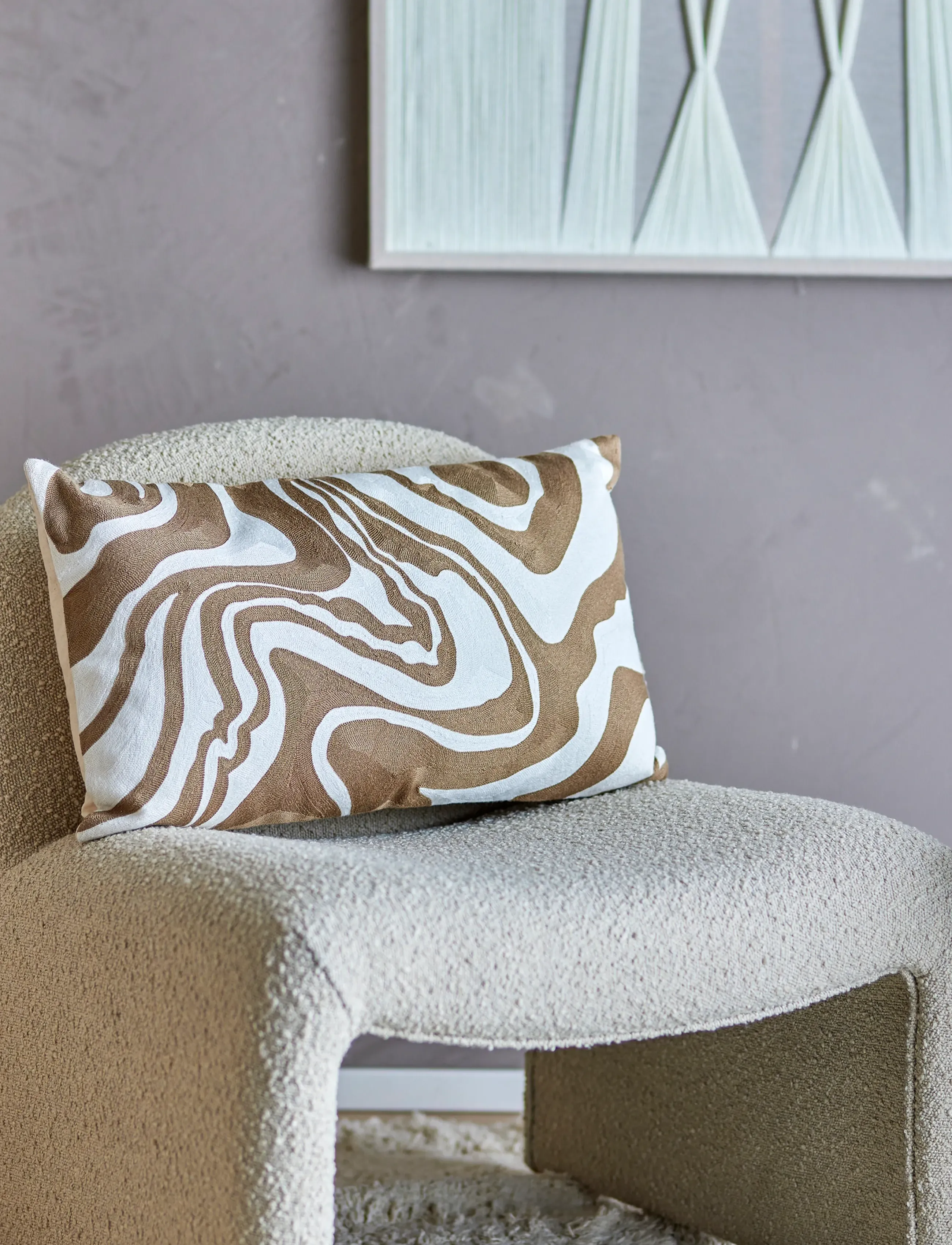 Bloomingville - Aba Cushion - beige - 4