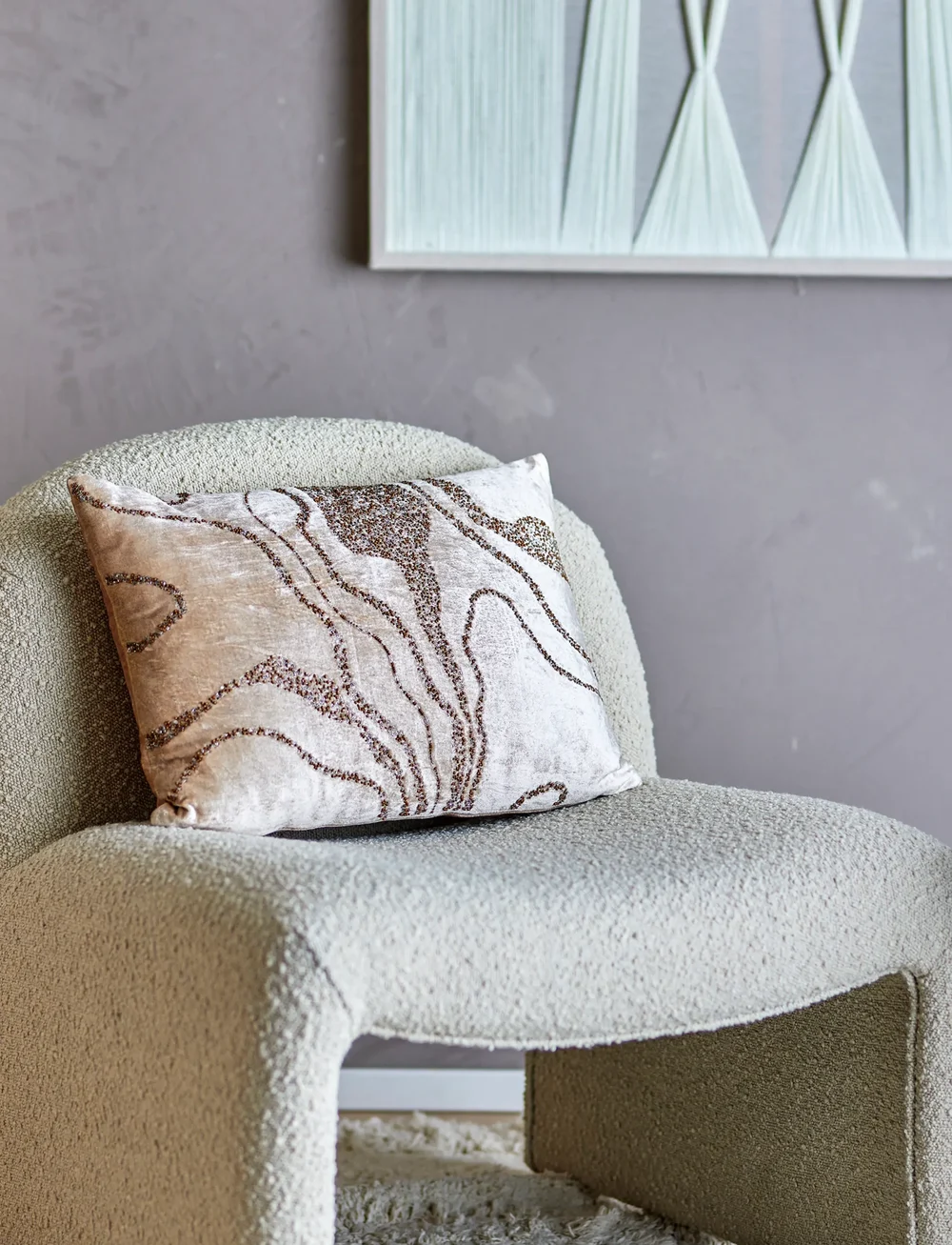 Bloomingville - Adelona Cushion - kissen - brown - 4