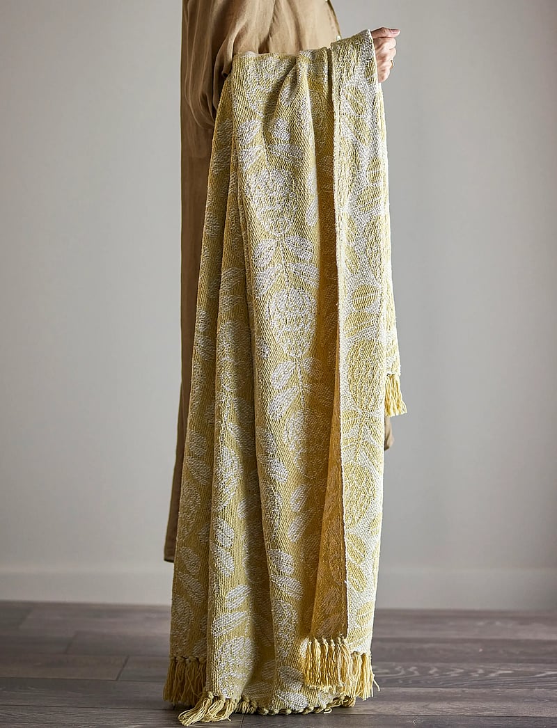 Bloomingville - Pratello Throw - filtar & plädar - yellow - 0