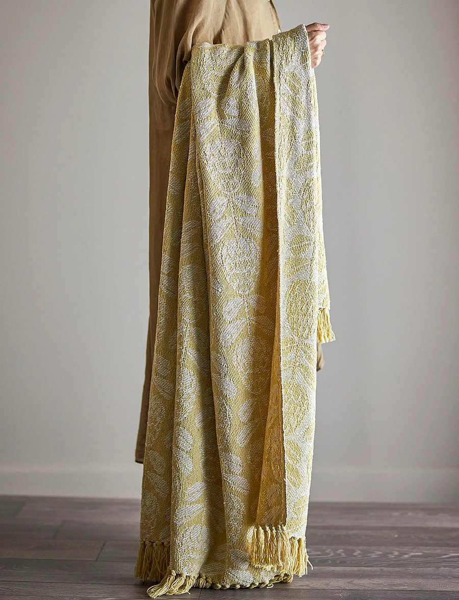 Bloomingville - Pratello Throw - decken - yellow - 0