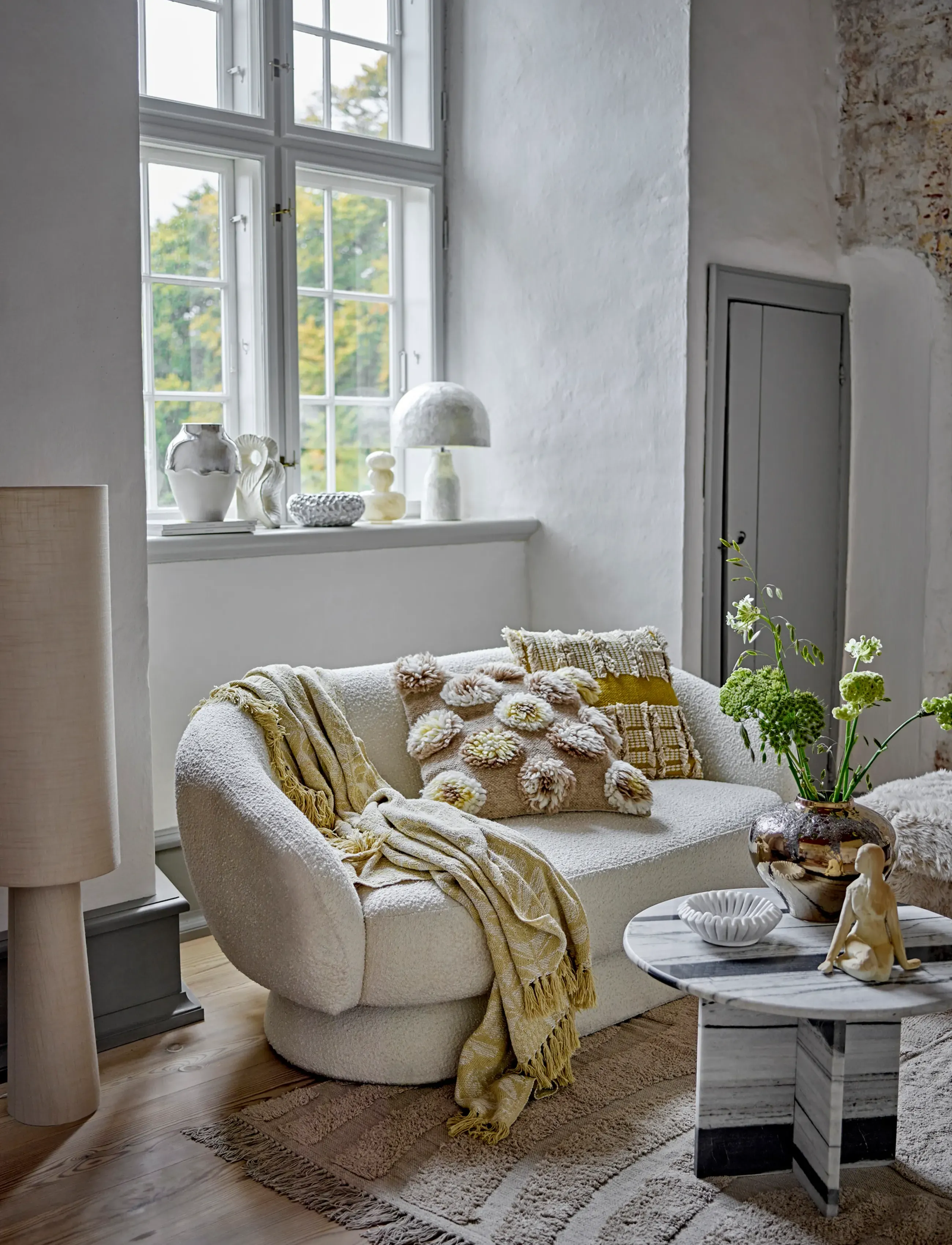 Bloomingville - Pratello Throw - pledi un pārvalki - yellow - 5