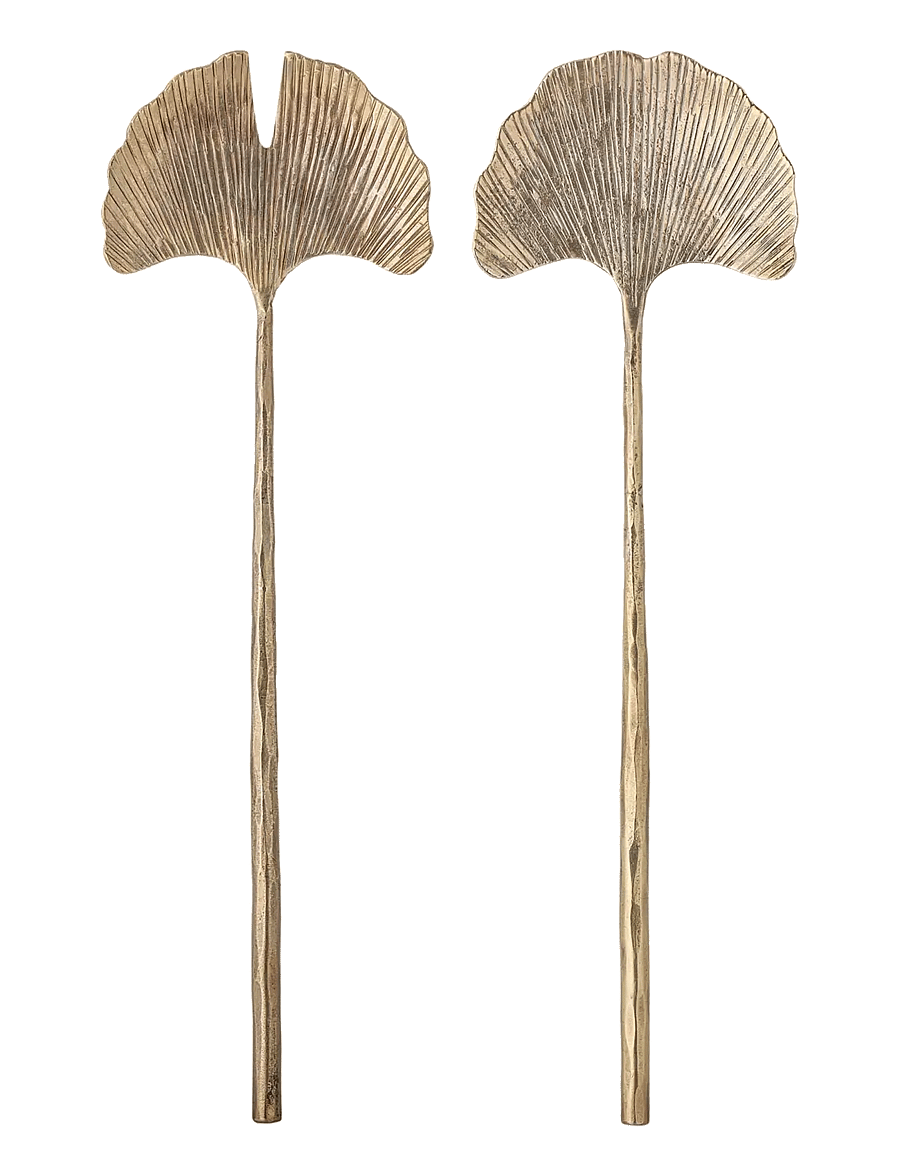 Bloomingville - Lyas Salad Servers - salatbesteck - gold - 1