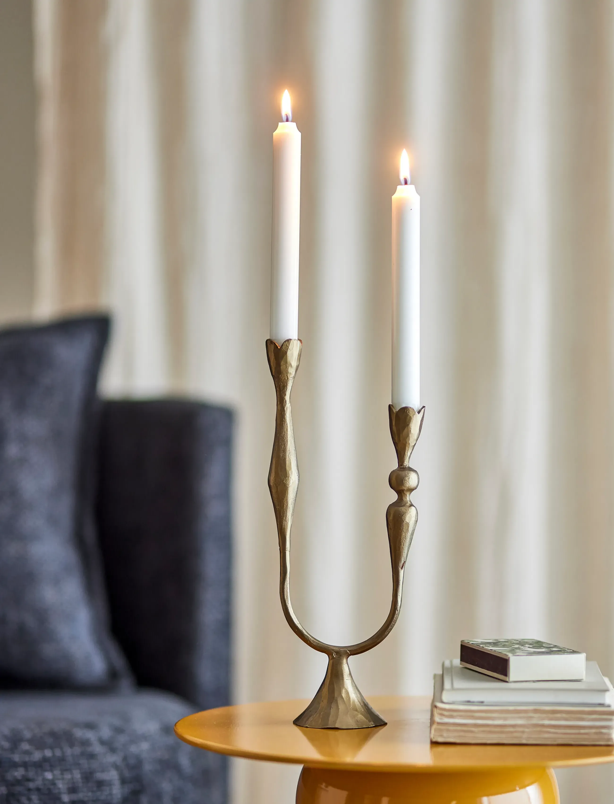 Bloomingville - Vesc Candle Holder - gold - 3