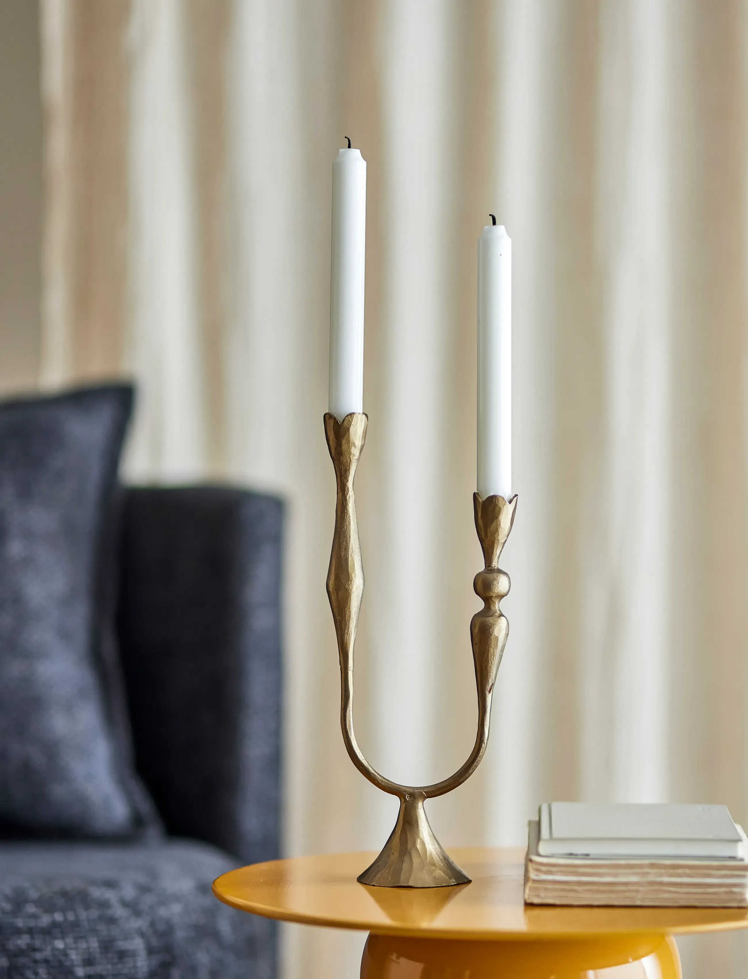 Bloomingville - Vesc Candle Holder - gold - 5