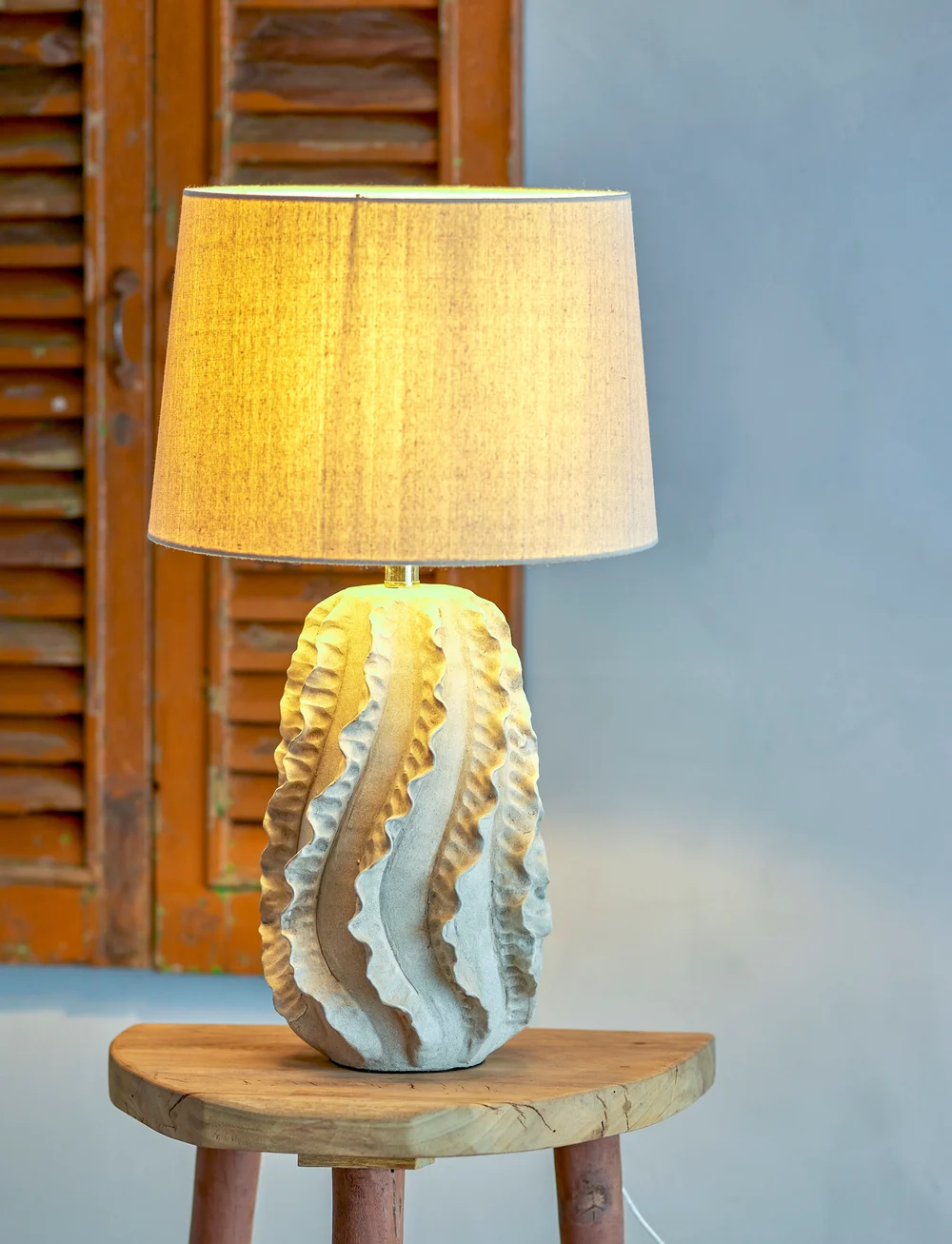 Bloomingville - Natika Table lamp - schreibtisch- & tischlampen - nature - 2