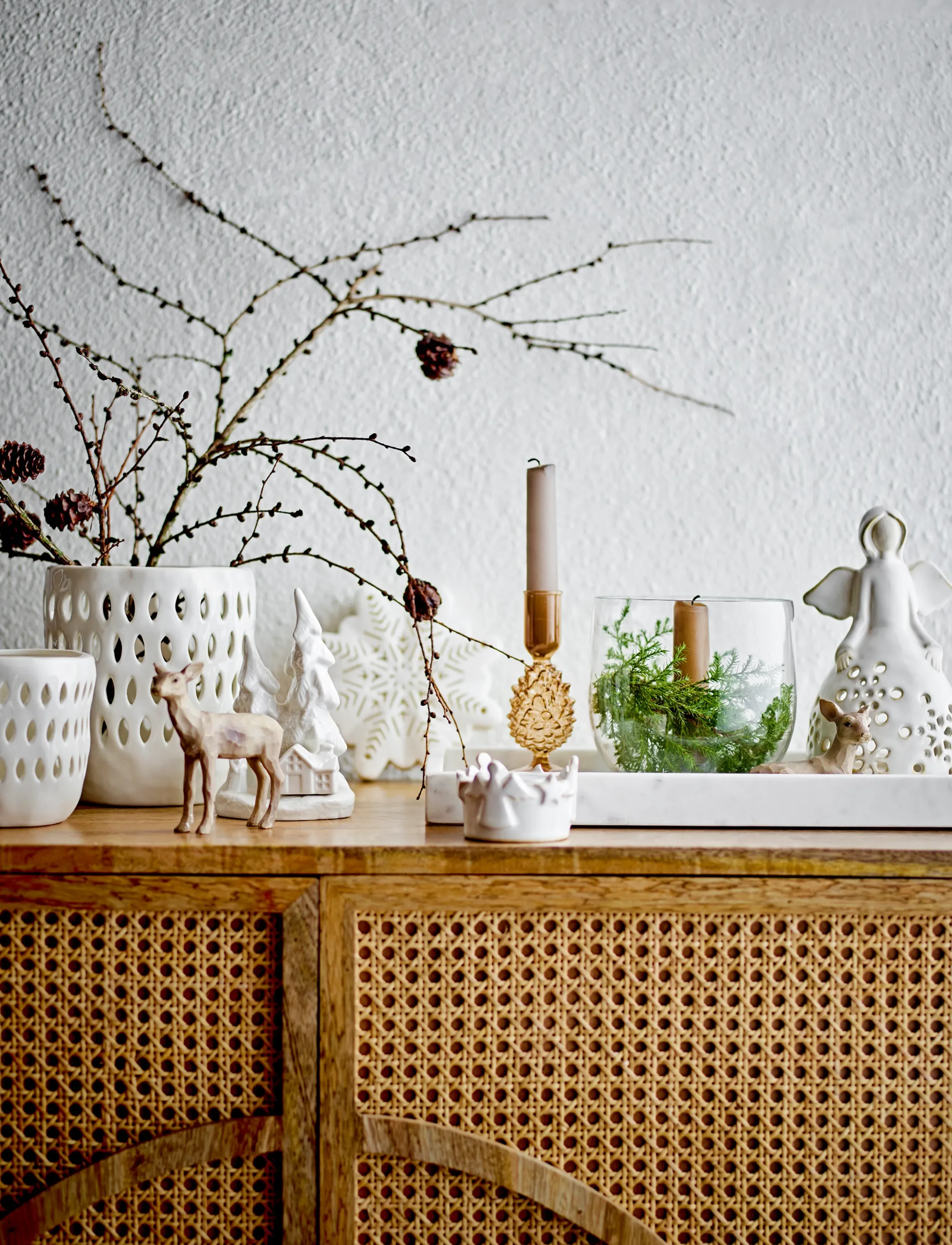 Bloomingville - Majsa Tray - trays - white - 4