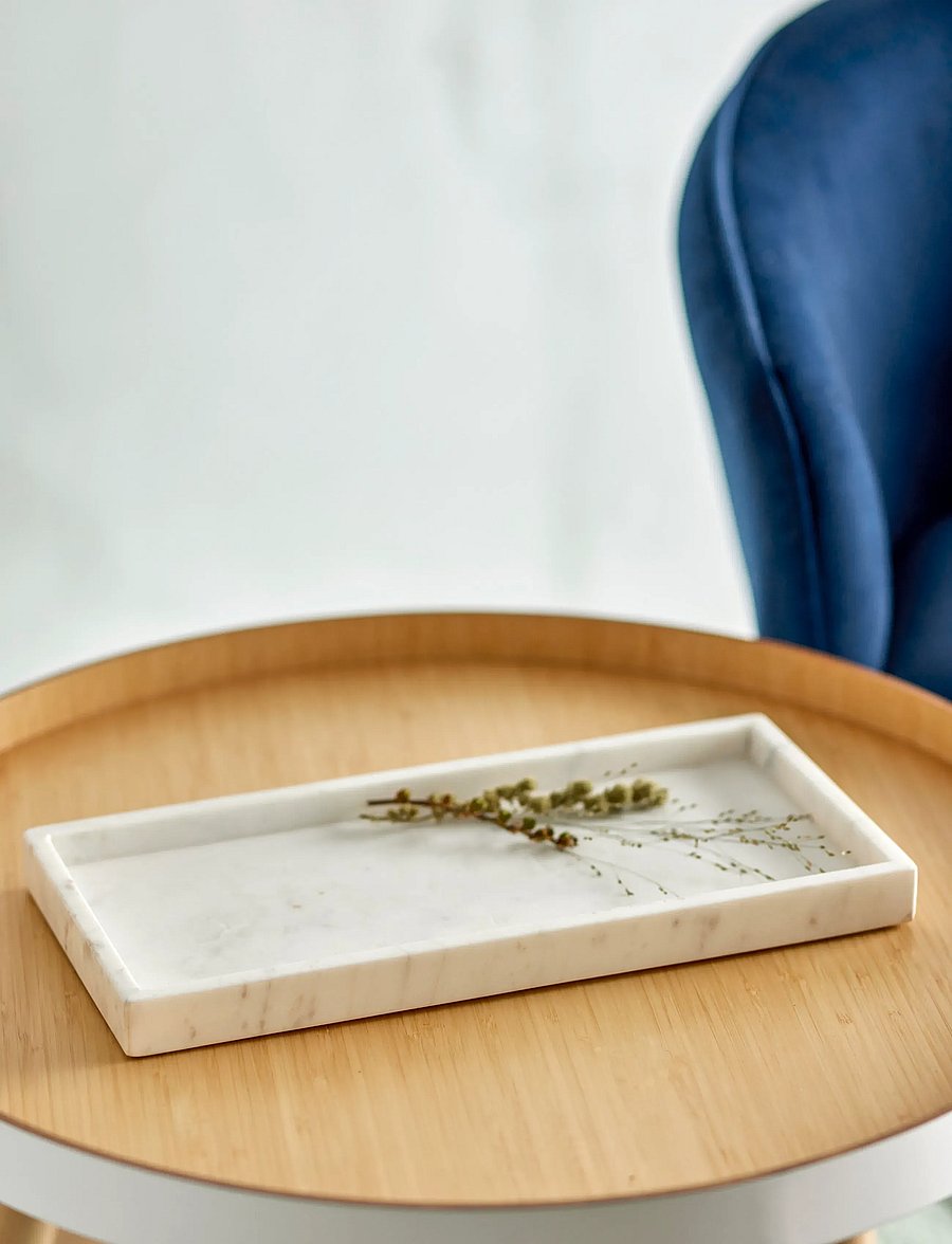 Bloomingville - Majsa Tray - tabletts - white - 4