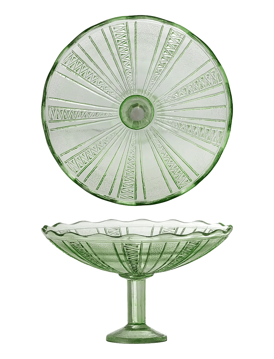 Bloomingville - Kaddy Pedestal Bowl - green - 1