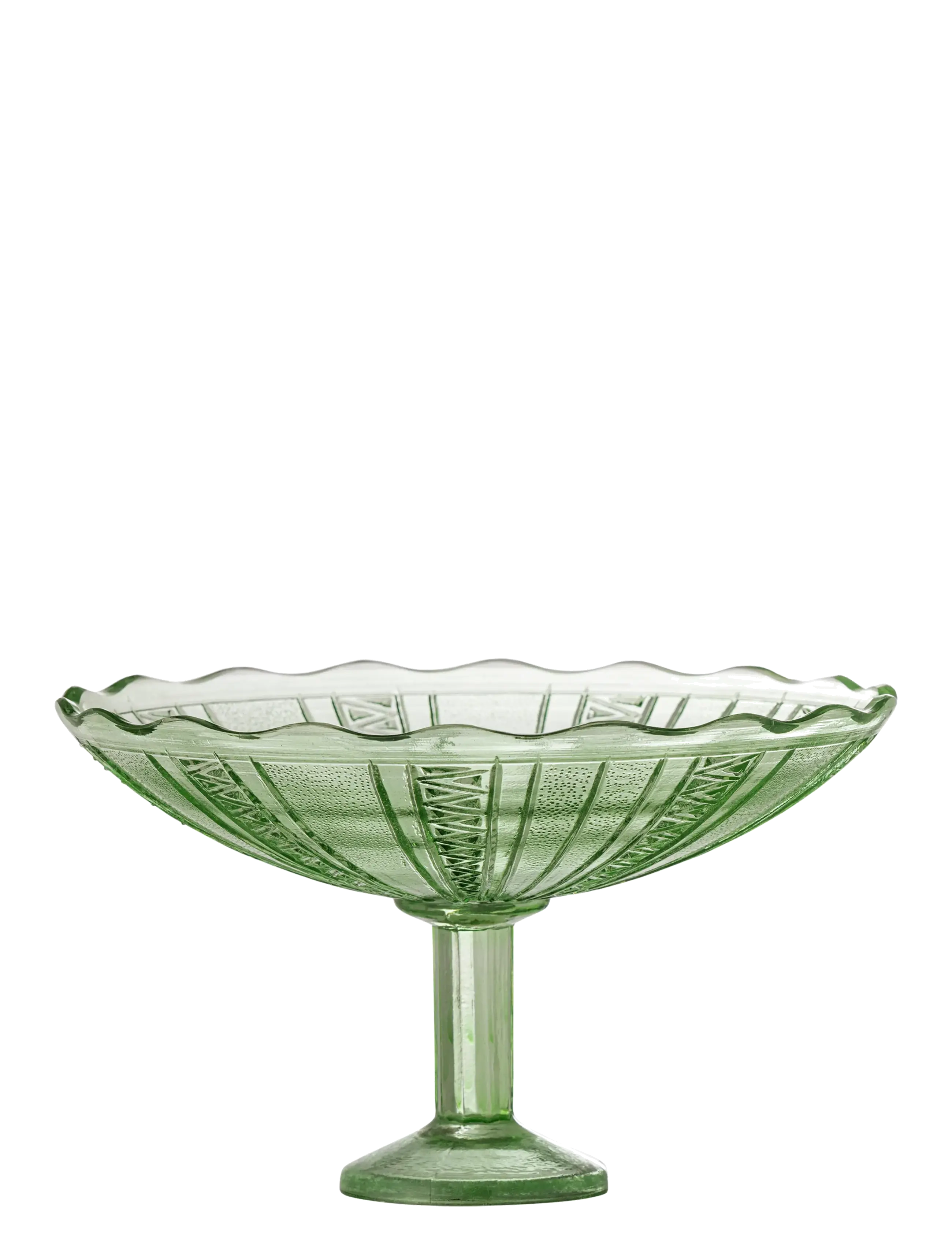 Bloomingville - Kaddy Pedestal Bowl - green - 2