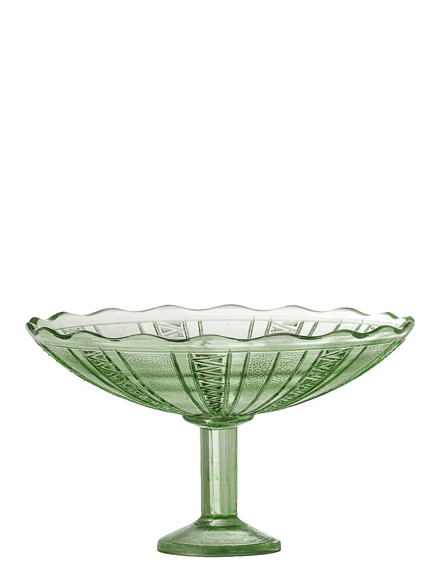 Bloomingville - Kaddy Pedestal Bowl - green - 2