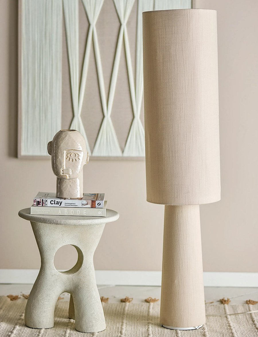 Bloomingville - Emmie Floor Lamp - põrandalambid - nature - 2