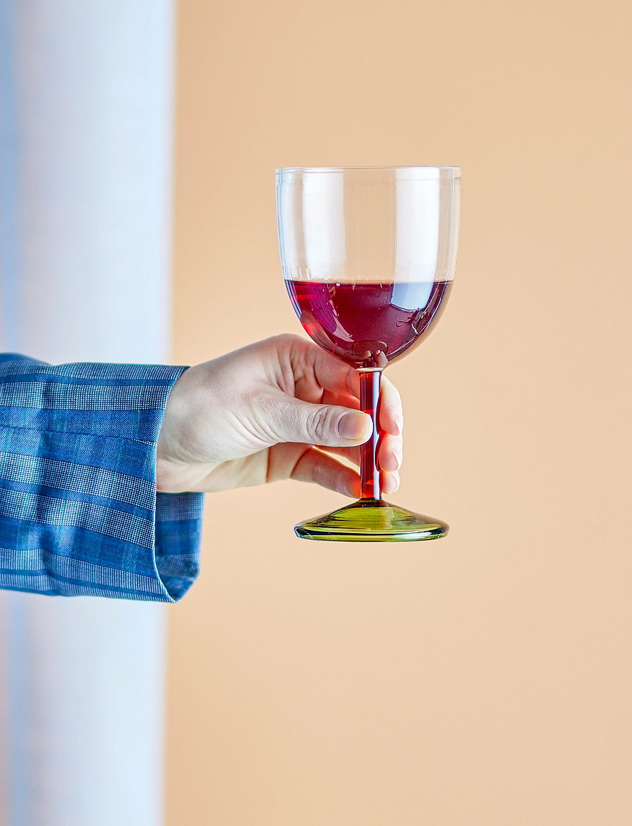 Bloomingville - Martine Wine Glass - rotweingläser - green - 2