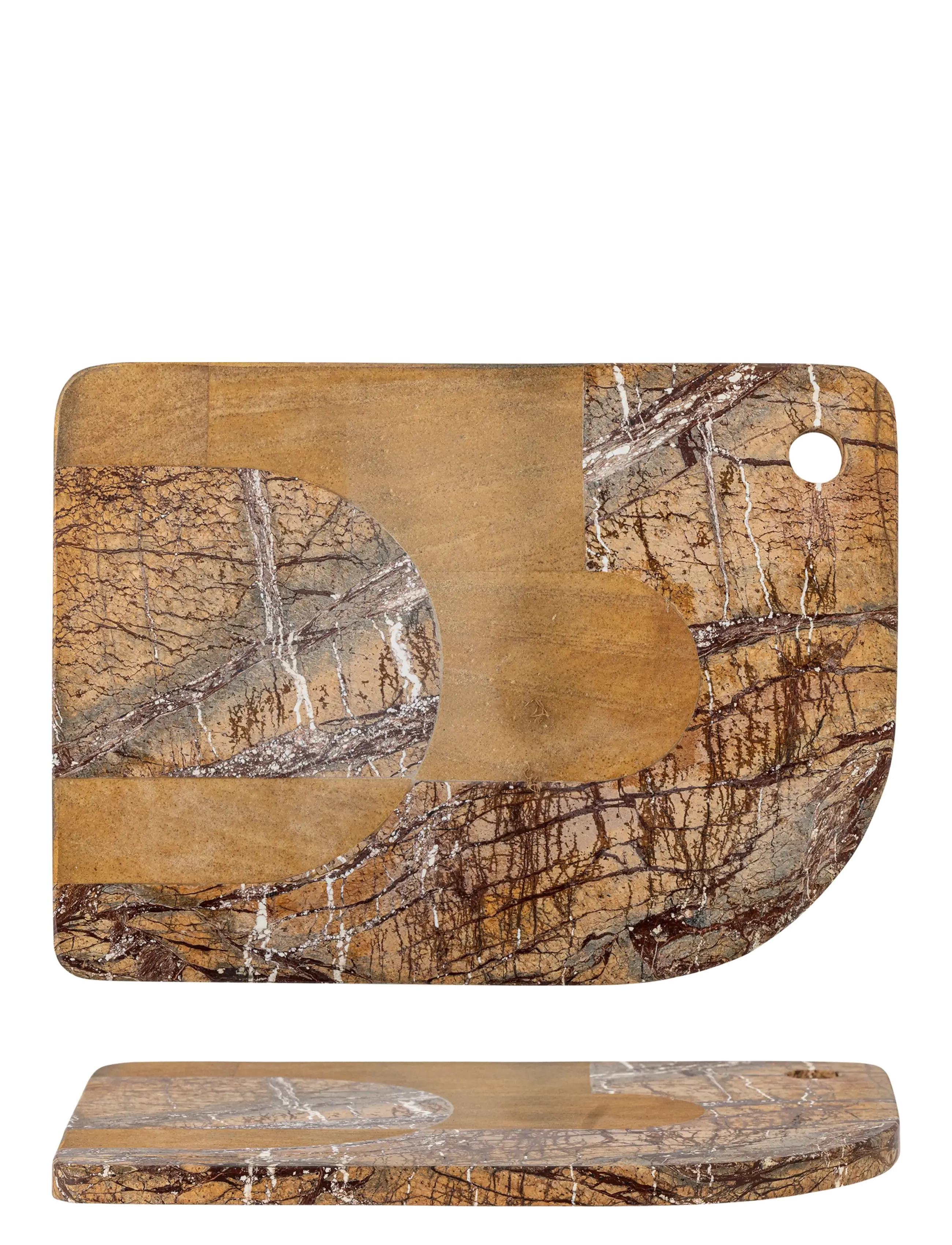 Bloomingville - Abrianna Cutting Board - skärbrädor - brown - 3