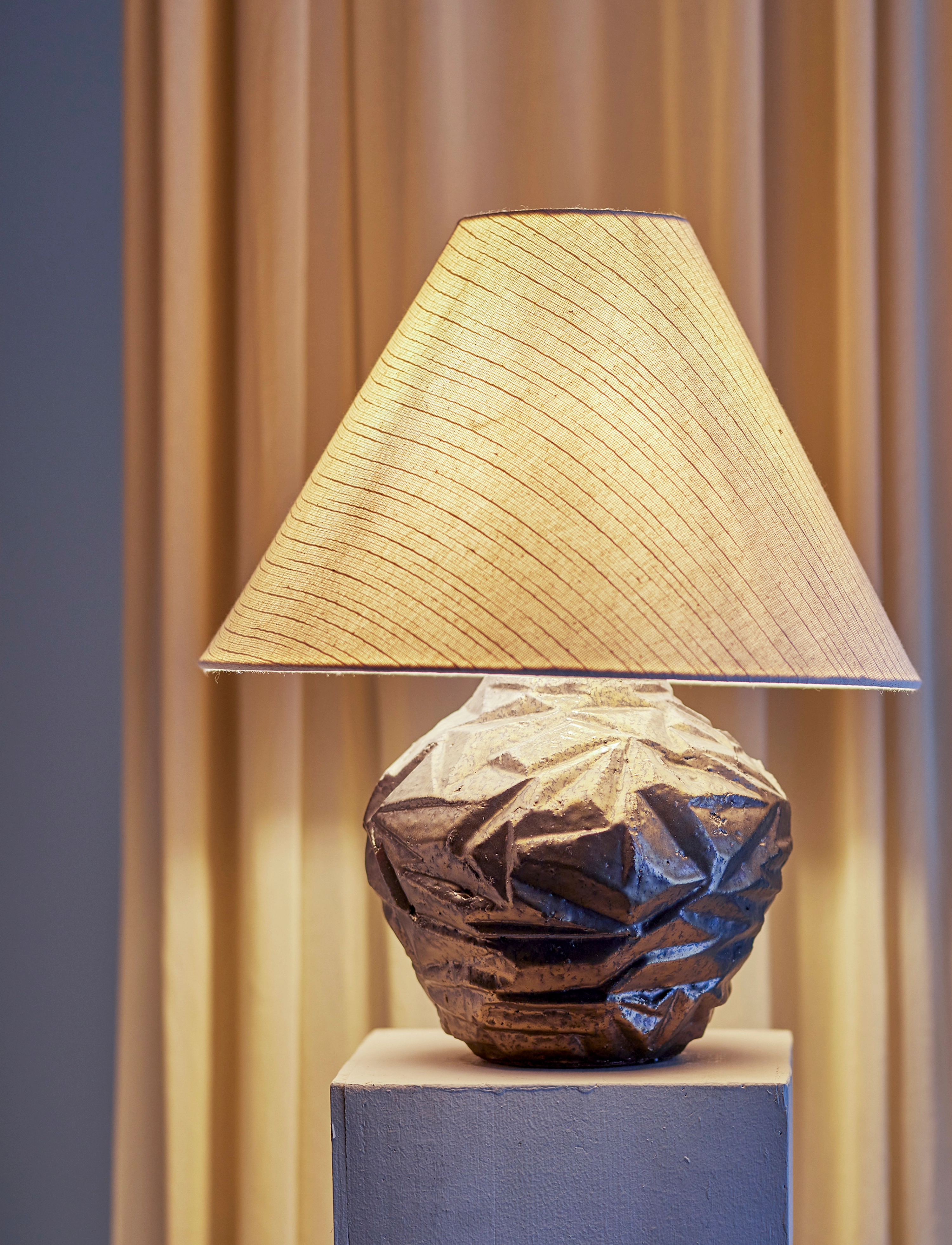 Bloomingville Carolla Table Lamp, Ø 38 cm, Lamps, Braun - Homeware