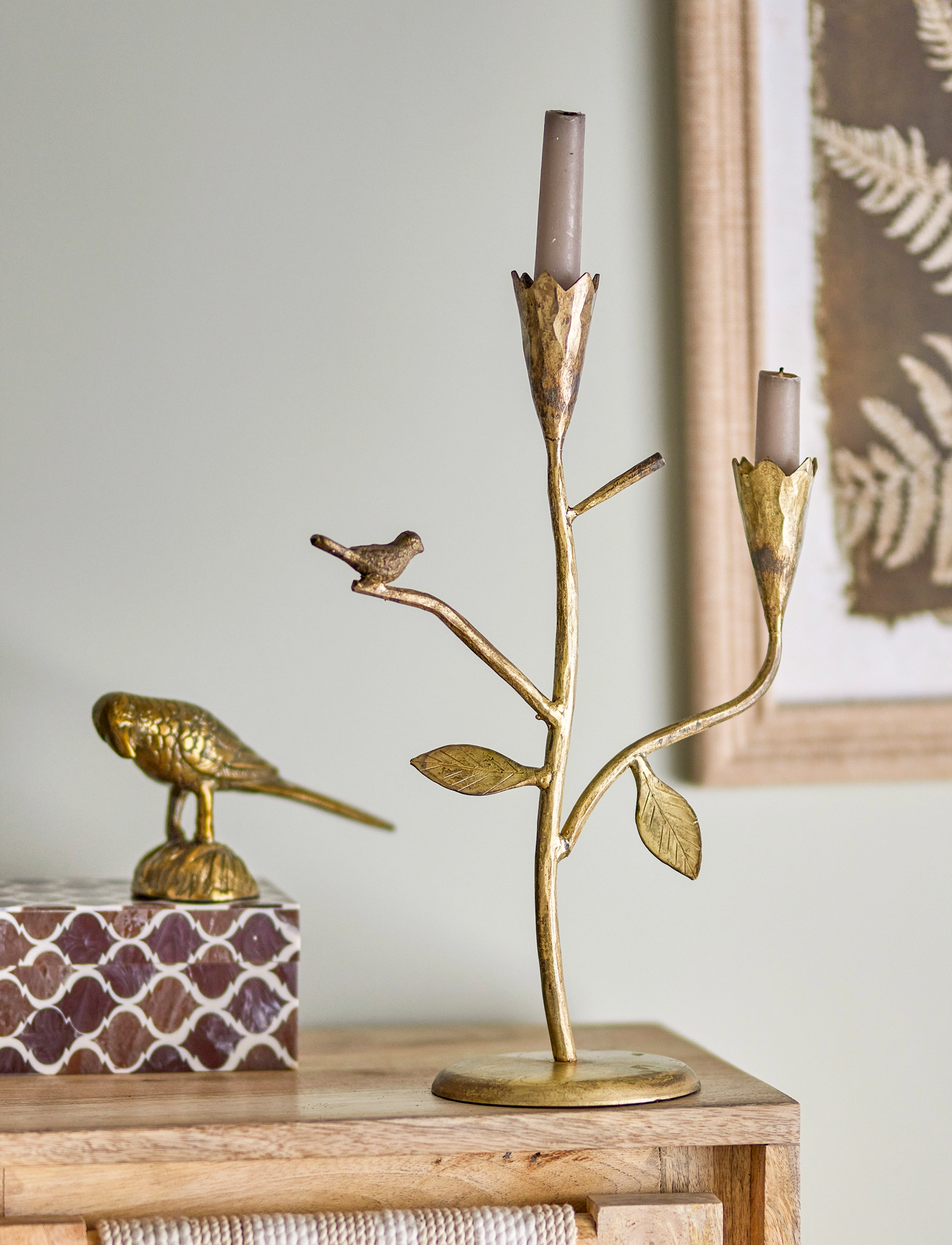 Bloomingville - Trianon Candle Holder - gold - 2