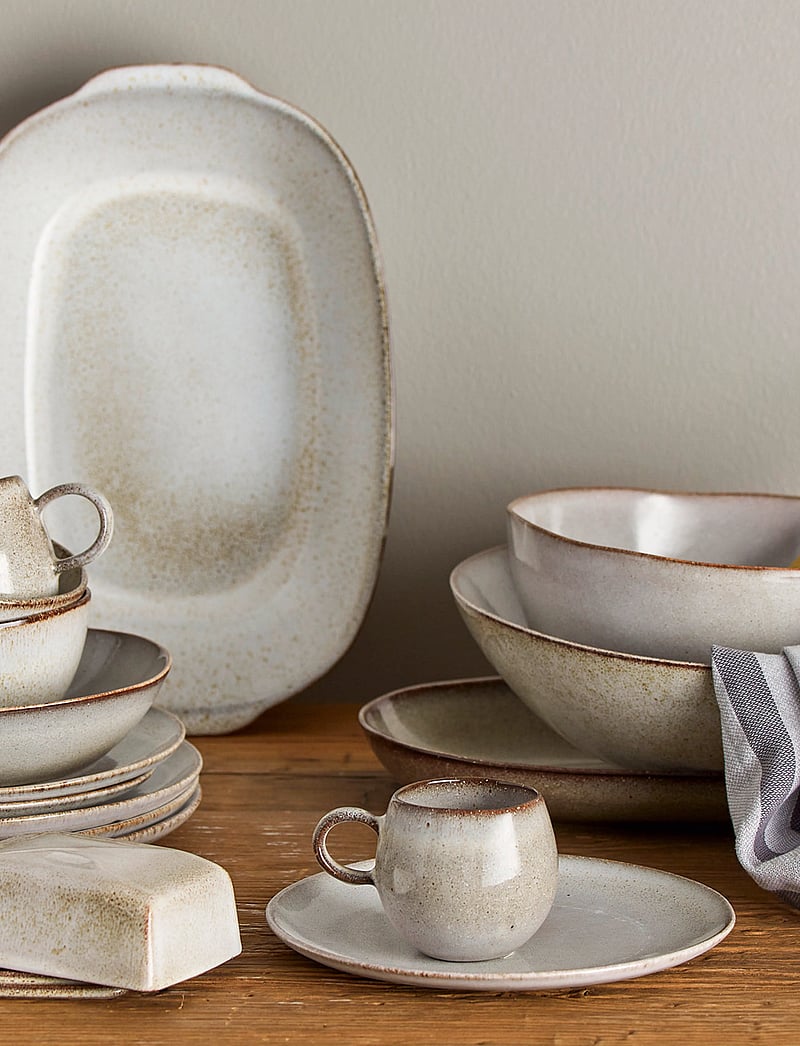 Bloomingville - Sandrine Dinnerware Set - teller - nature - 3