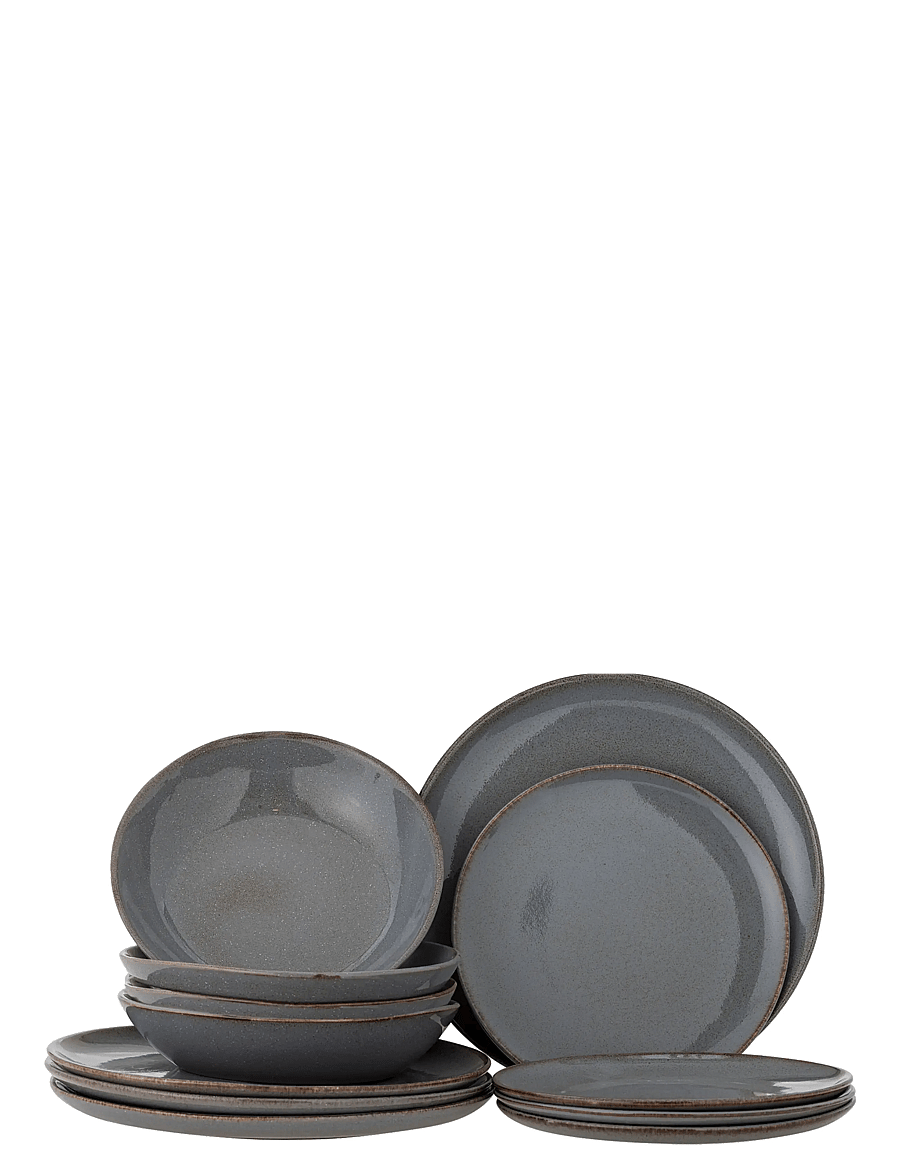 Bloomingville - Sandrine Dinnerware Set - taldrikud - grey - 0
