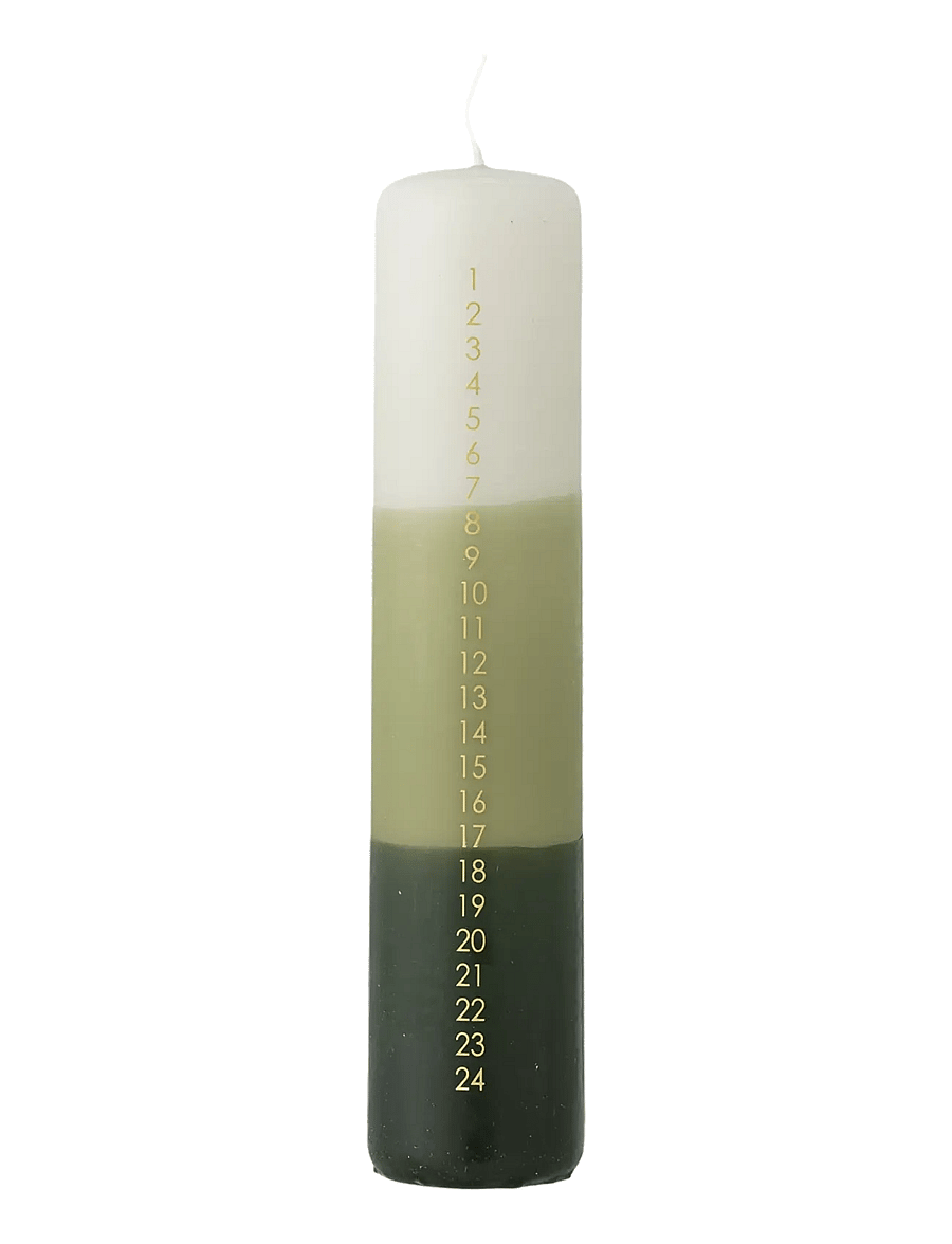 Bloomingville - Dip Dye Candle - pikad küünlad - green - 1