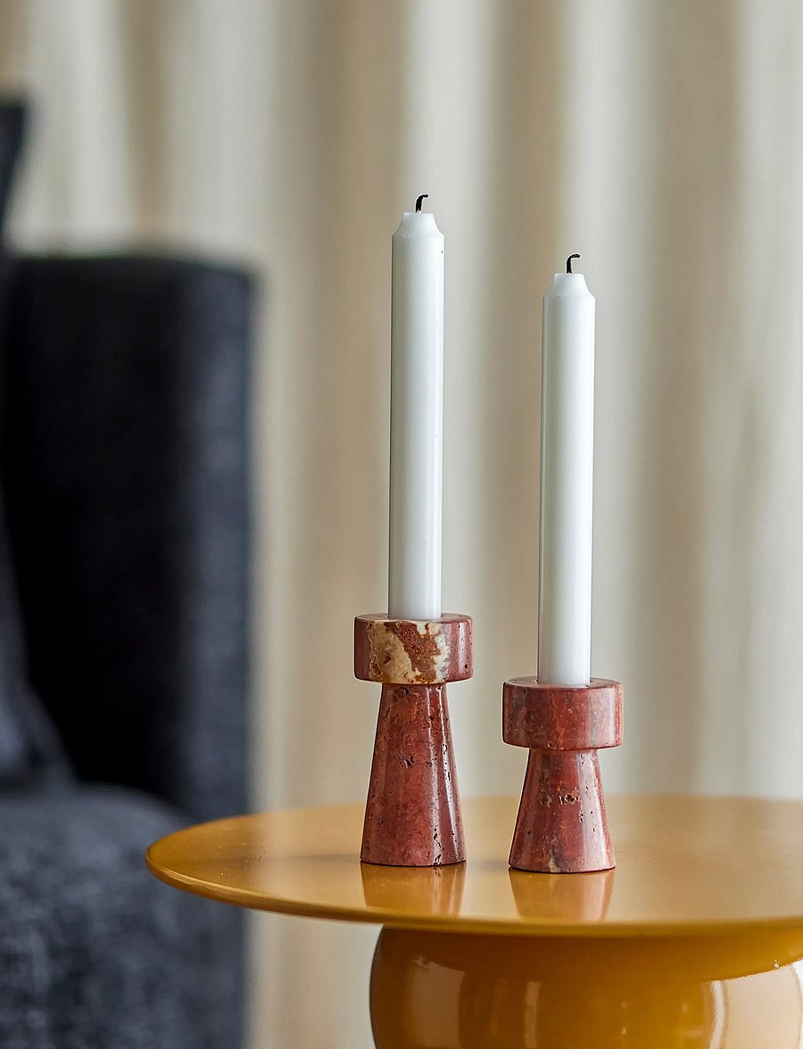 Bloomingville - Anneli Candle Holder - kerzenständer - pink - 3