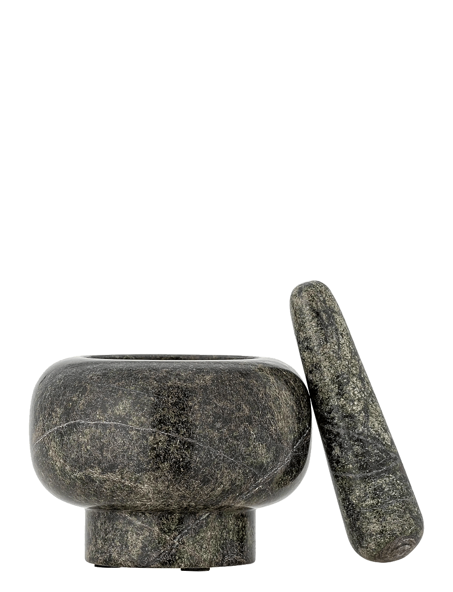 Bloomingville - Arazo Mortar & Pestle, Green, Marble - uhmrid ja uhmrinuiad - green - 3