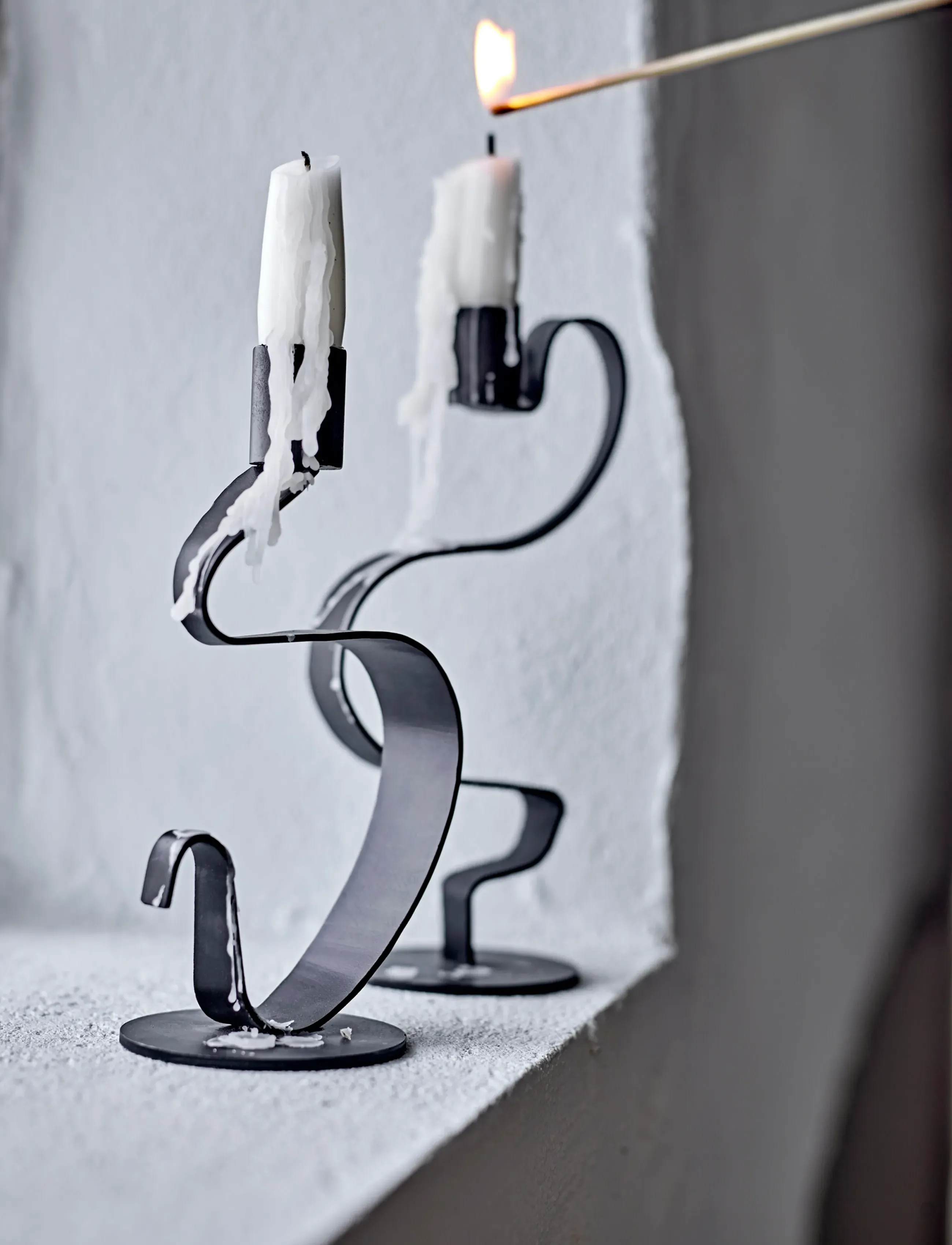 Bloomingville Do Candle Holder, 20 cm, Candlesticks & Lanterns, Schwarz - Candlesticks, Homeware