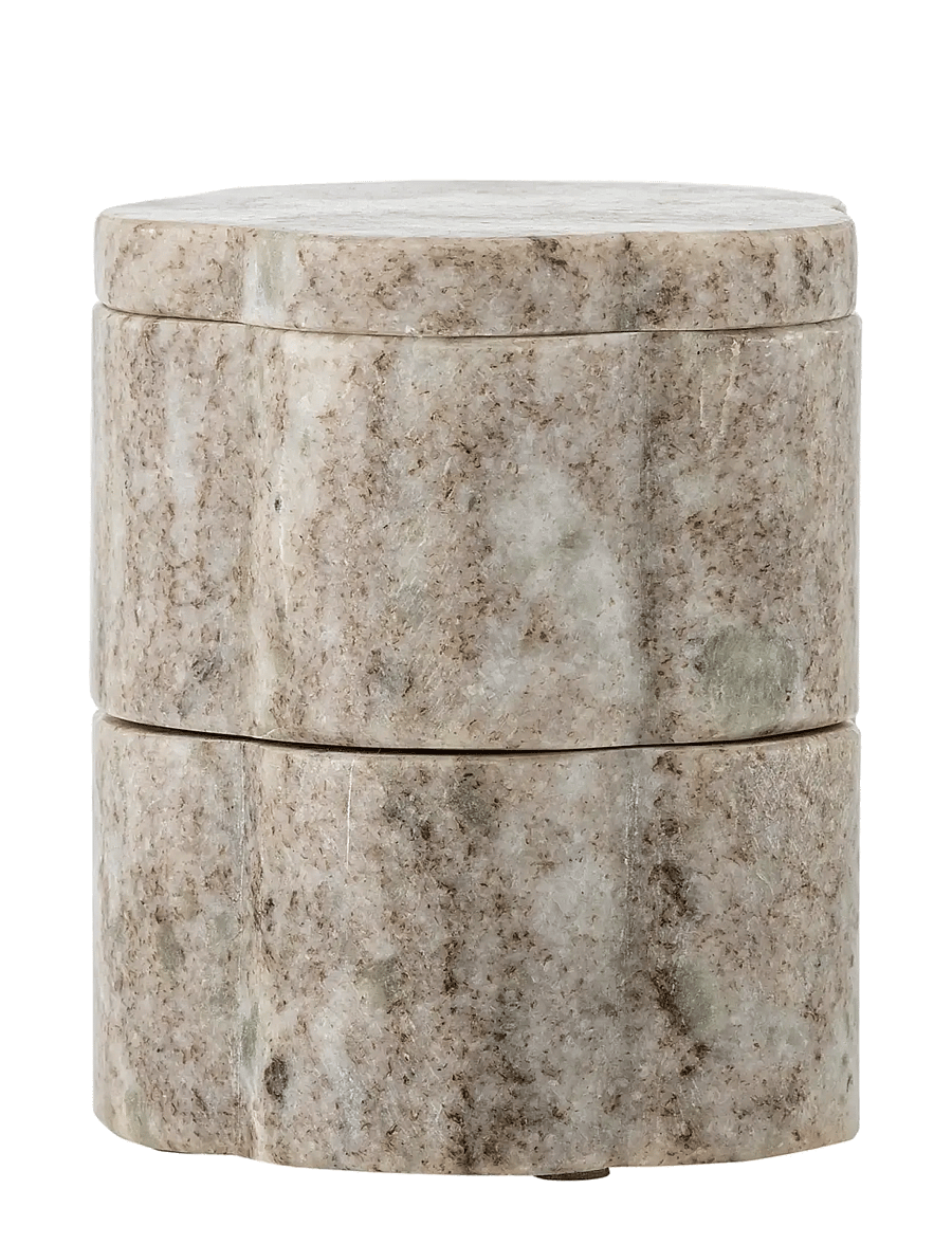 Bloomingville - Nezli Jar w/Lid - säilituspurgid - beige - 0