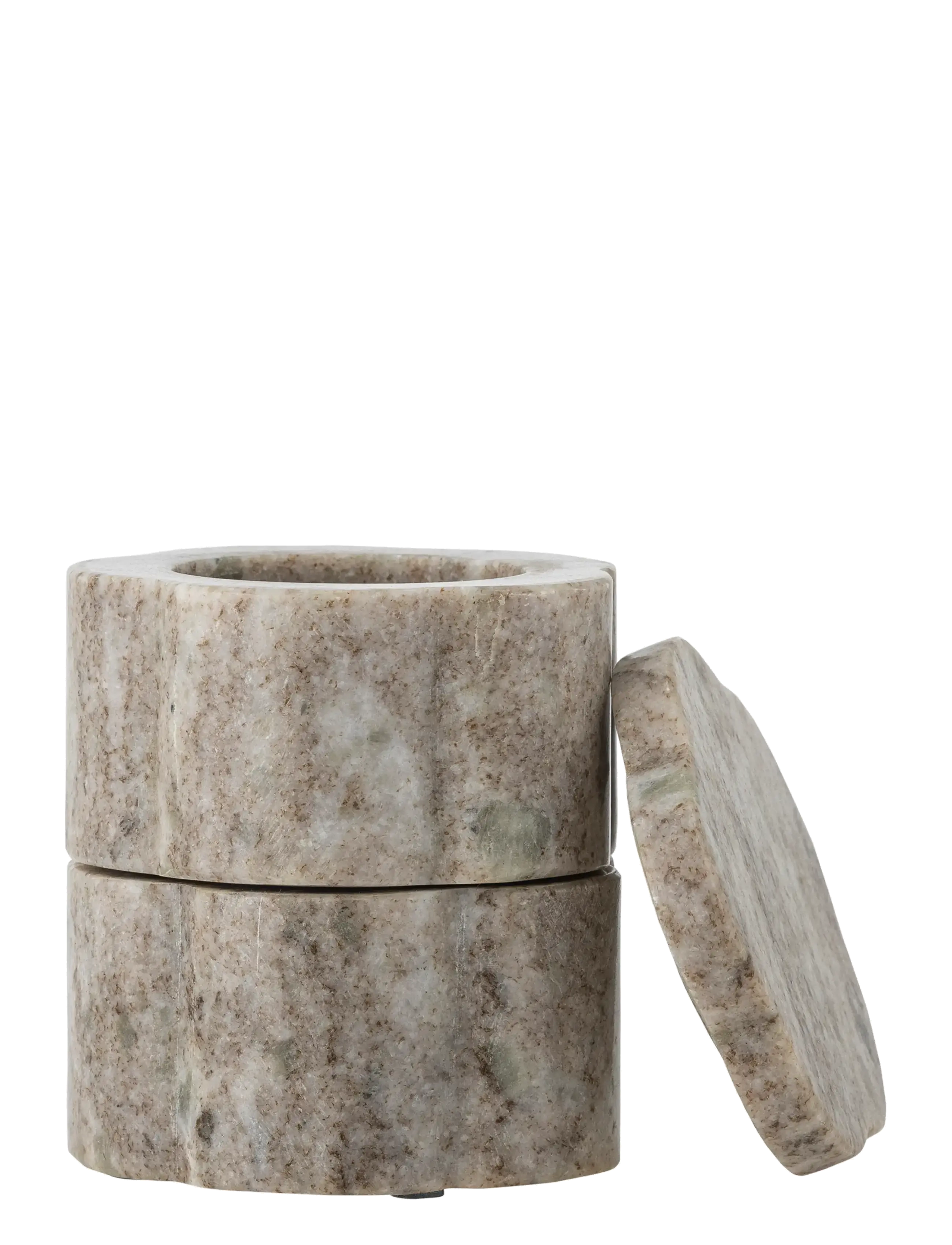 Bloomingville - Nezli Jar w/Lid - køkkenkrukker - beige - 1