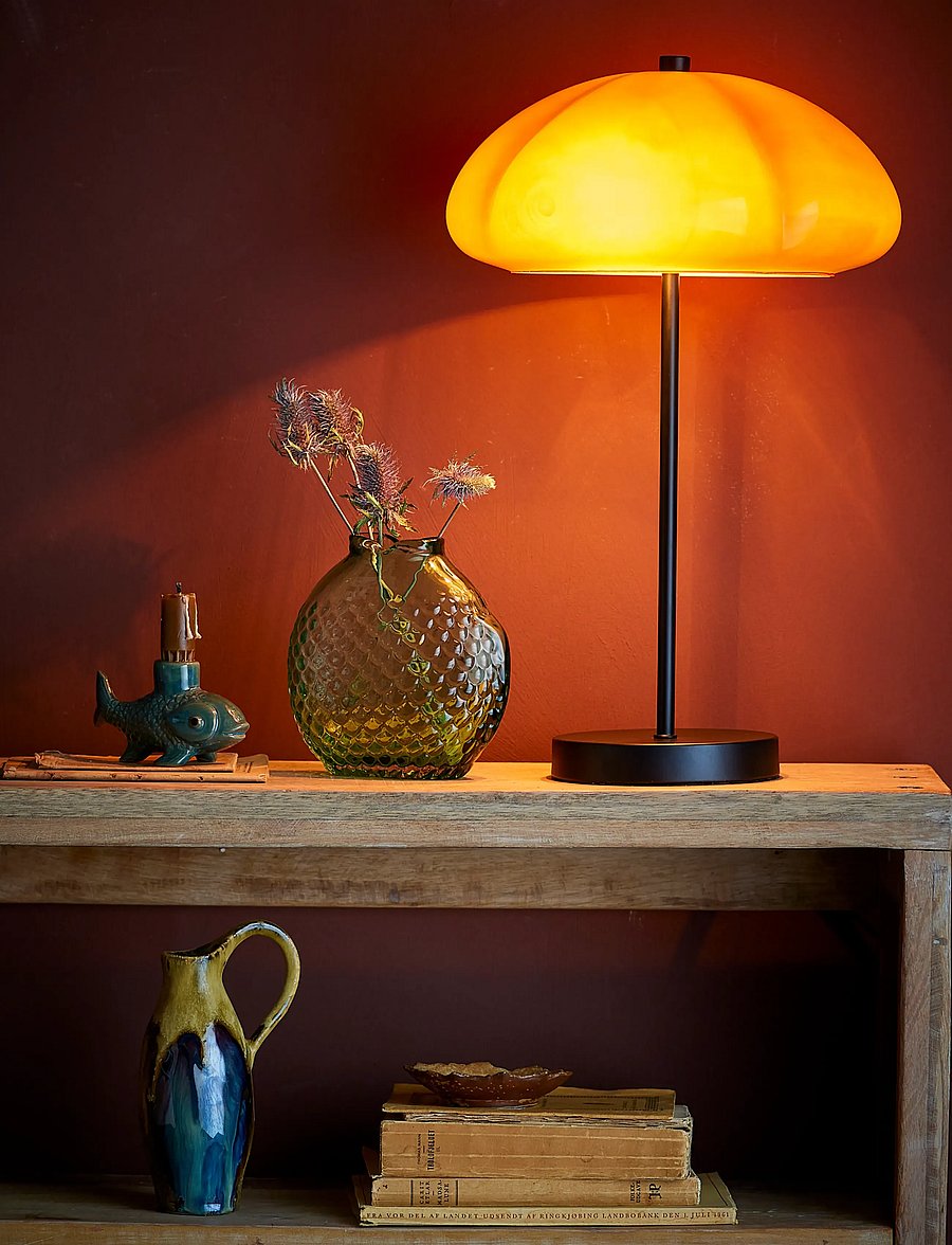 Bloomingville - Kinoko Table lamp - laualambid - yellow - 4