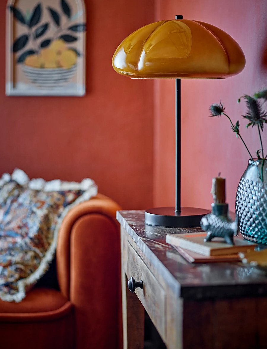 Bloomingville - Kinoko Table lamp - laualambid - yellow - 5