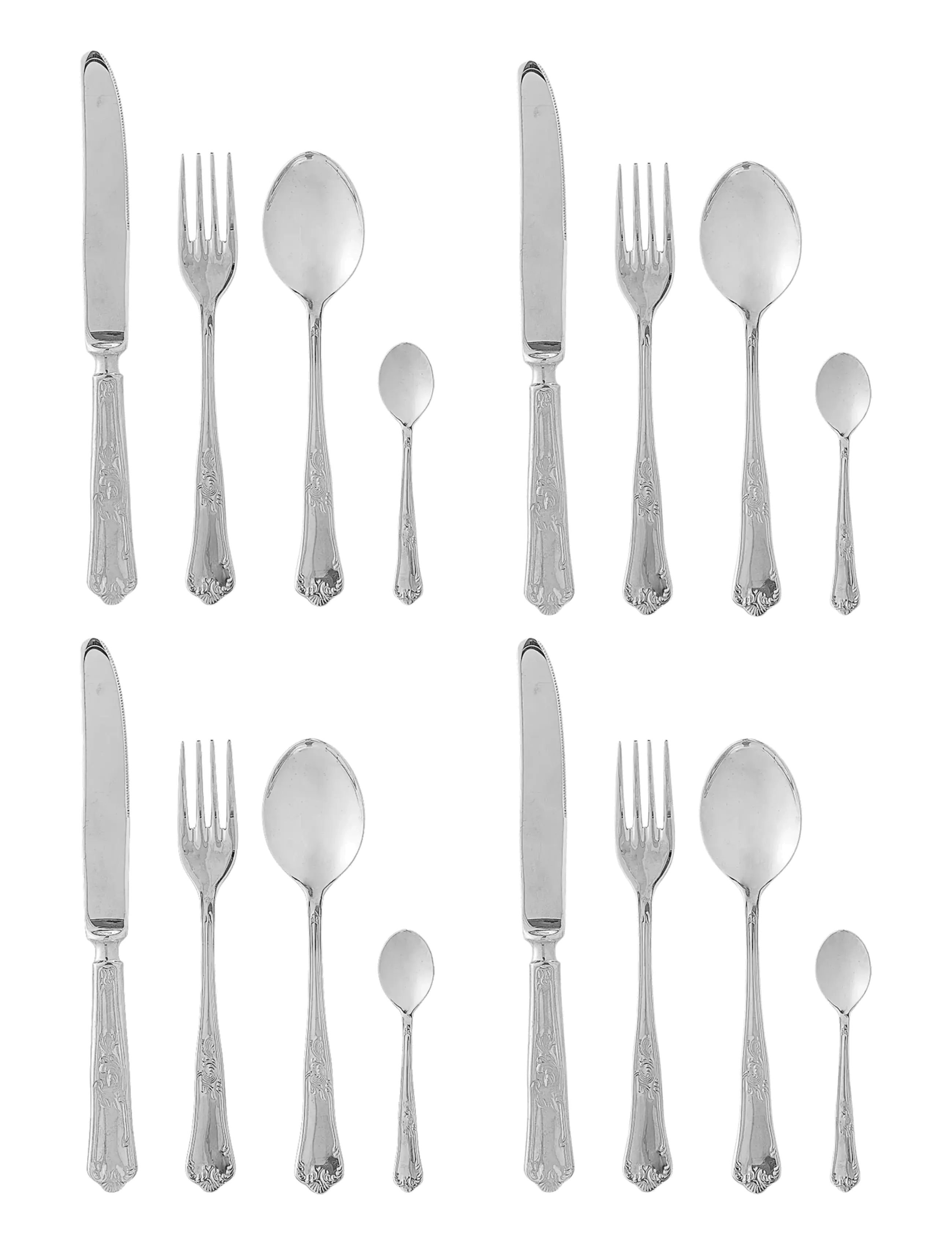 Bloomingville Tilly Cutlery - Geschirr - SILVER / silver