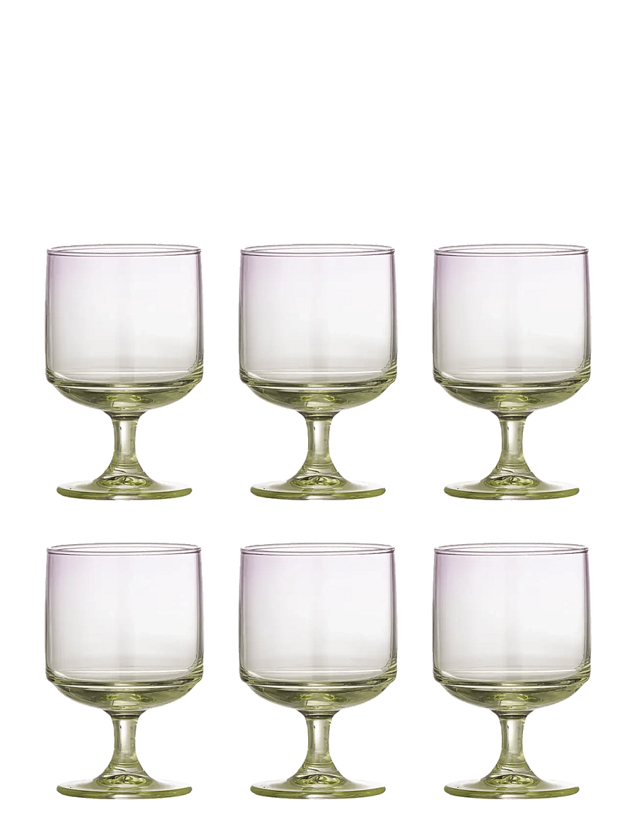 Bloomingville - Luciana Drinking Glass - trinkgläser - purple - 1