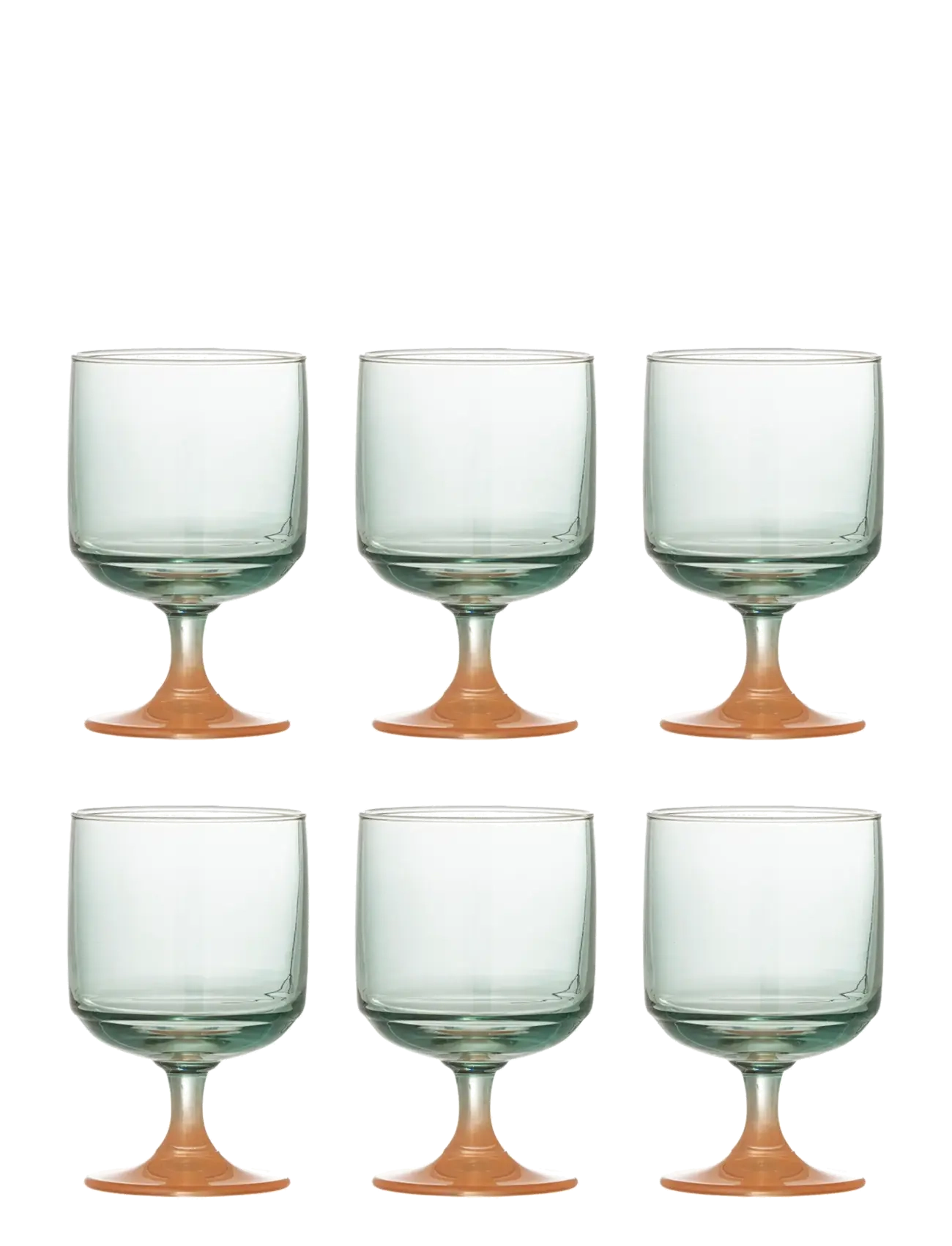 Bloomingville Signe Drinking Glass - Geschirr - MULTI-COLOURED / green