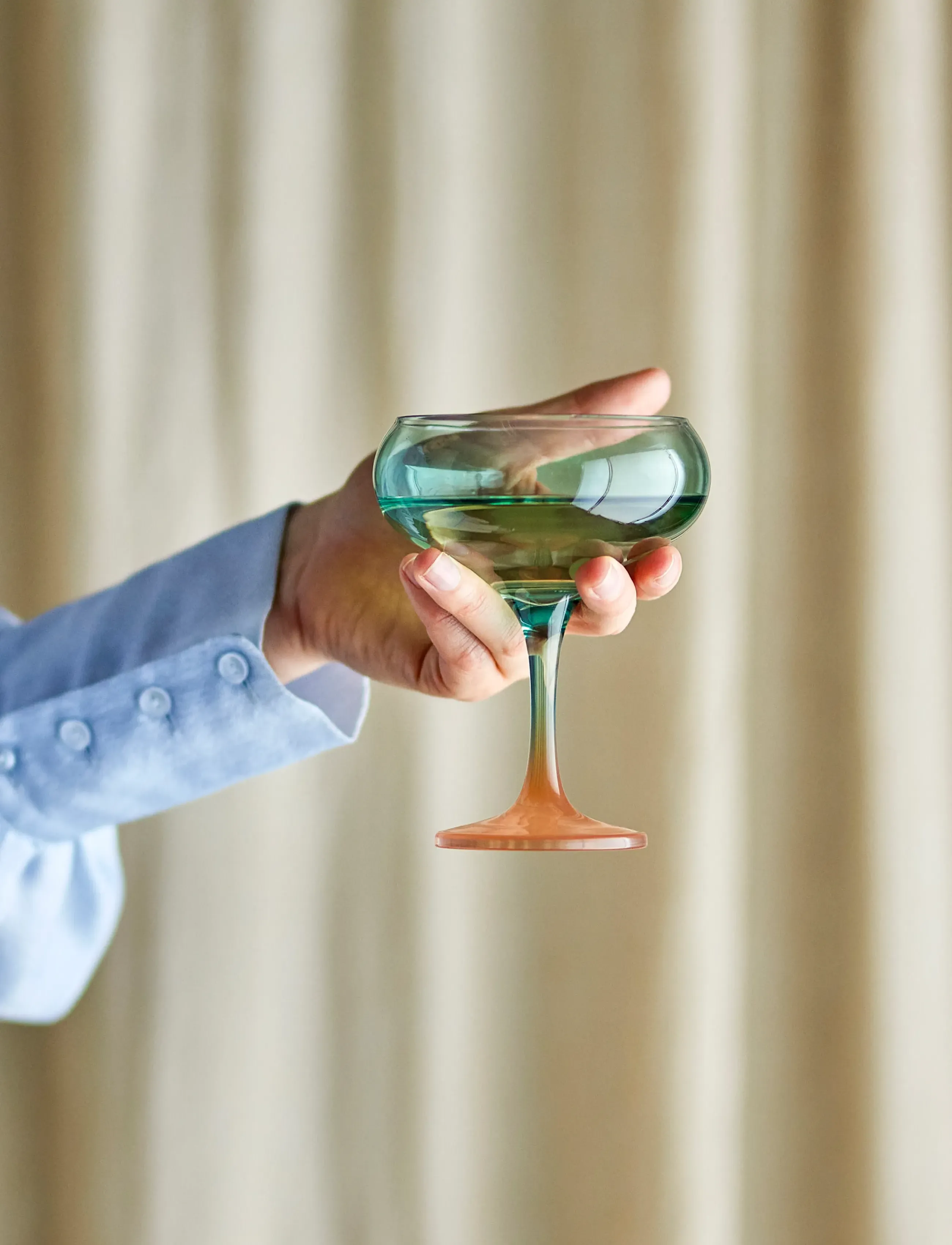 Bloomingville Signe Cocktail Glass, 270 ml, Mehrfarbig/gemustert - Homeware