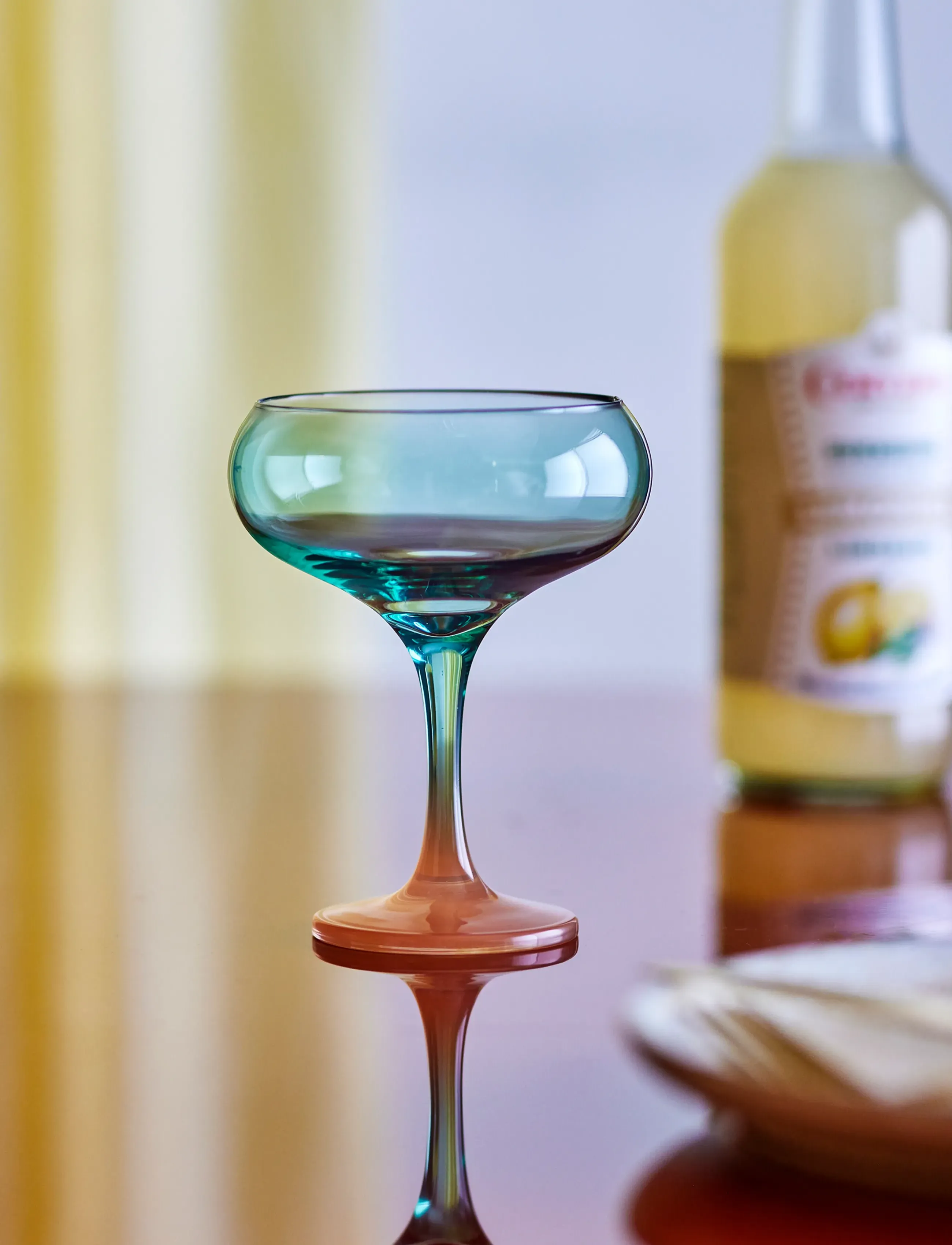 Bloomingville - Signe Cocktail Glass - kokteili- ja martiiniklaasid - multi-coloured - 5