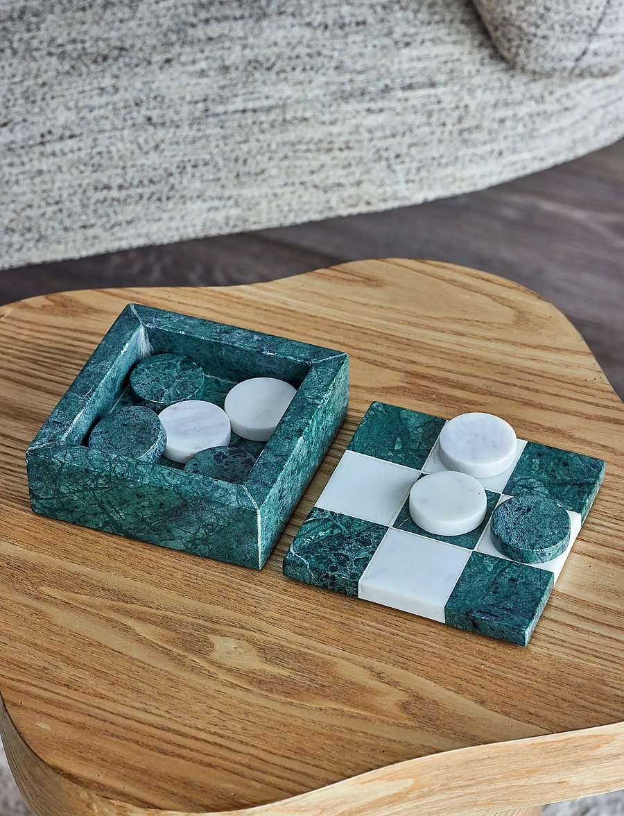 Bloomingville - Aske Tic-Tac-Toe - mängud ja pusled - green - 0